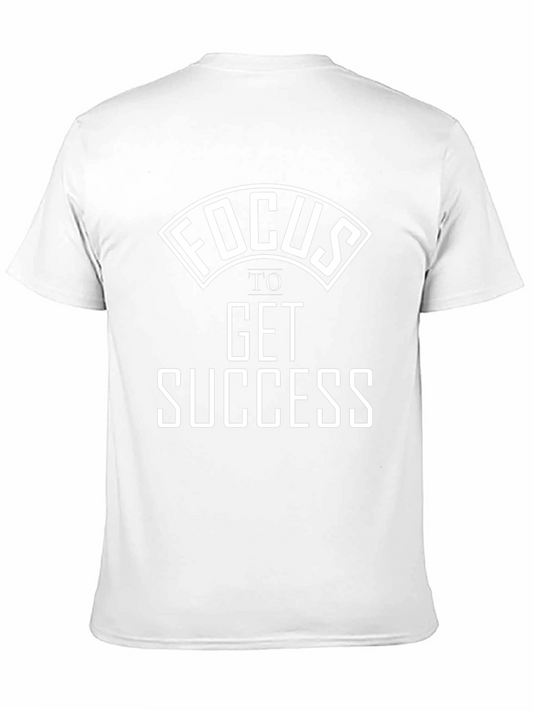 Focus to Get Success Black Graphic Tee