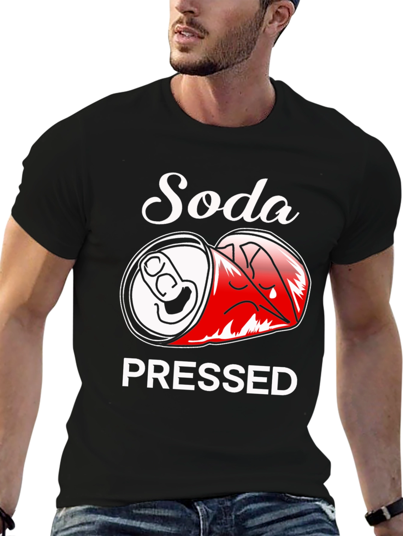 Soda Pressed Black Graphic Tee