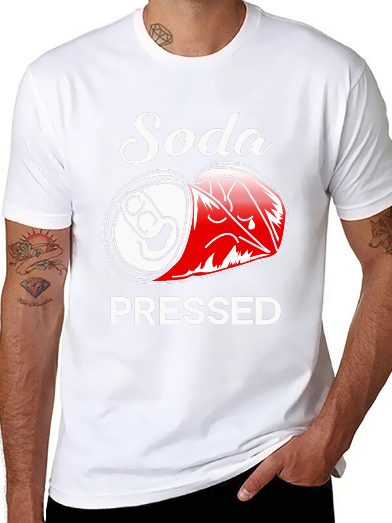 Soda Pressed Black Graphic Tee