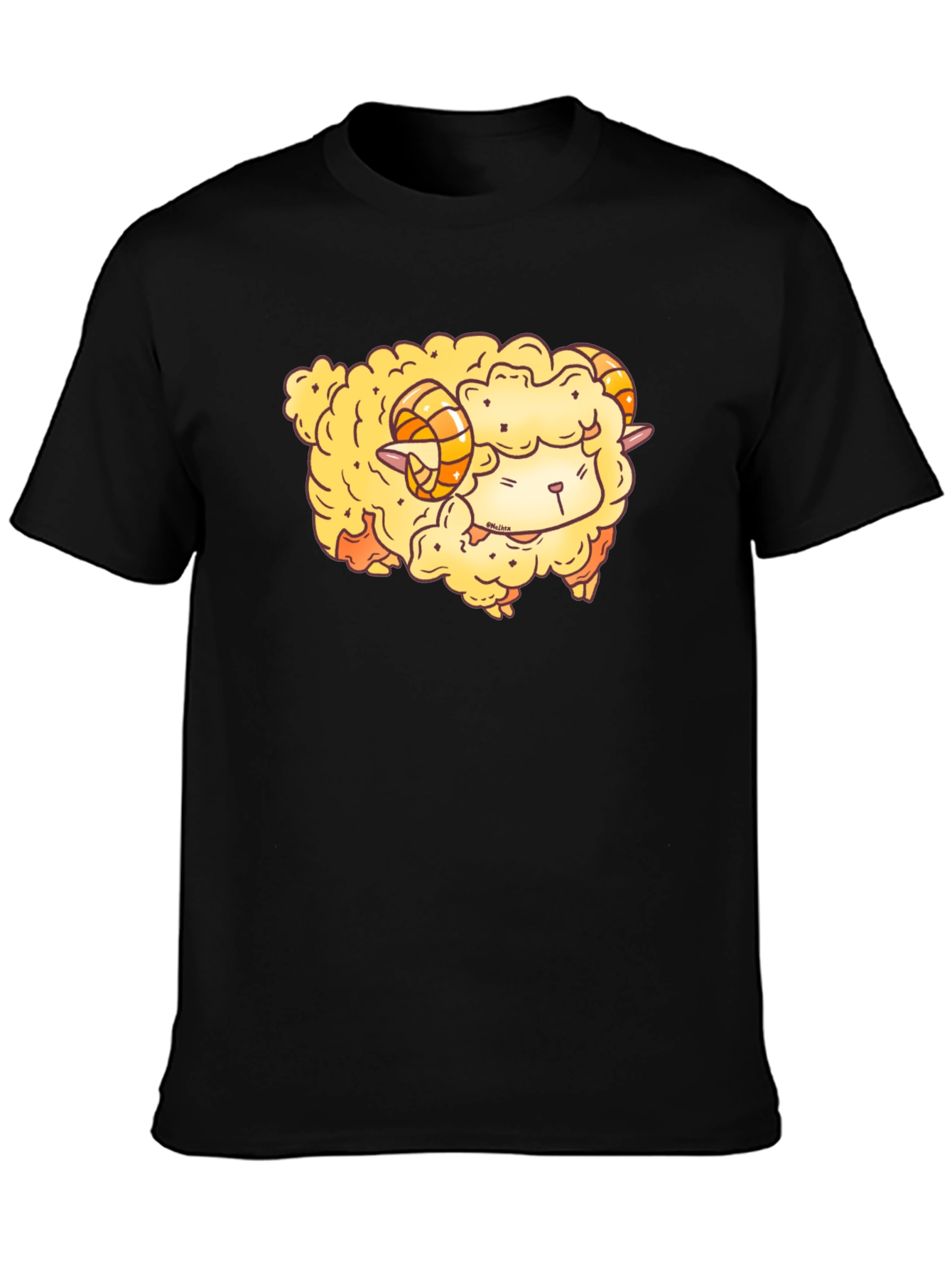 Cute Cartoon Sheep Graphic T-Shirt