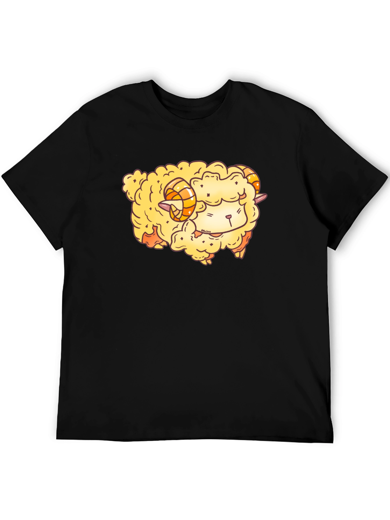 Cute Cartoon Sheep Graphic T-Shirt
