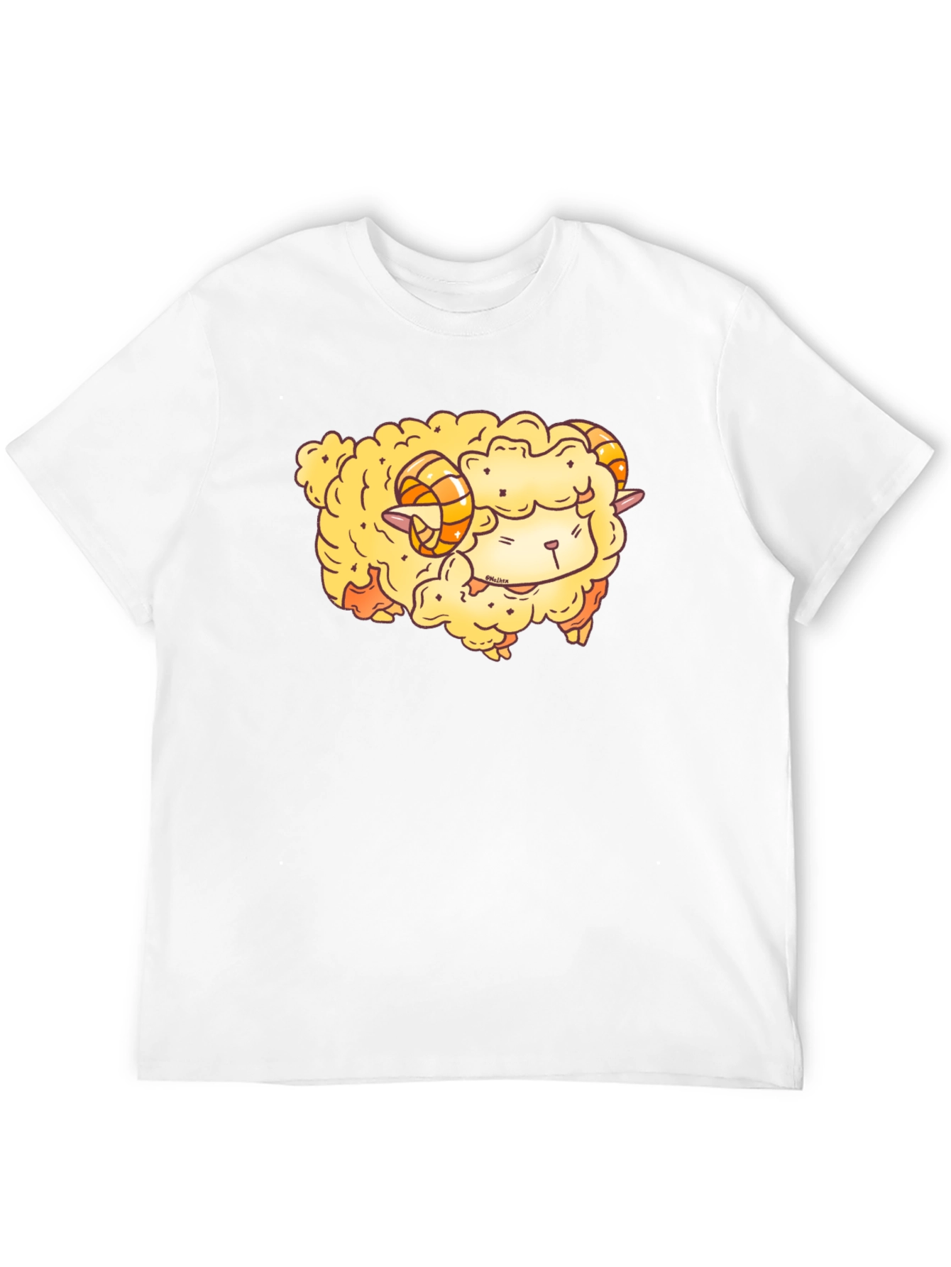 Cute Cartoon Sheep Graphic T-Shirt