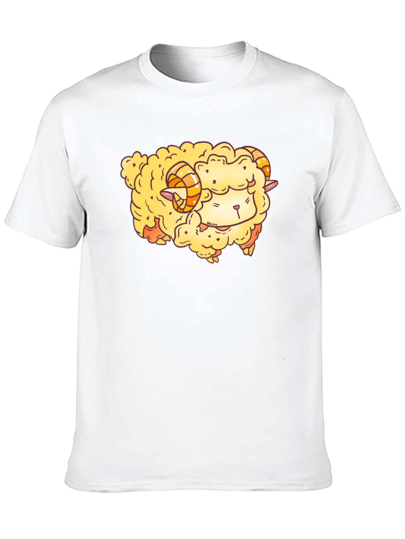 Cute Cartoon Sheep Graphic T-Shirt