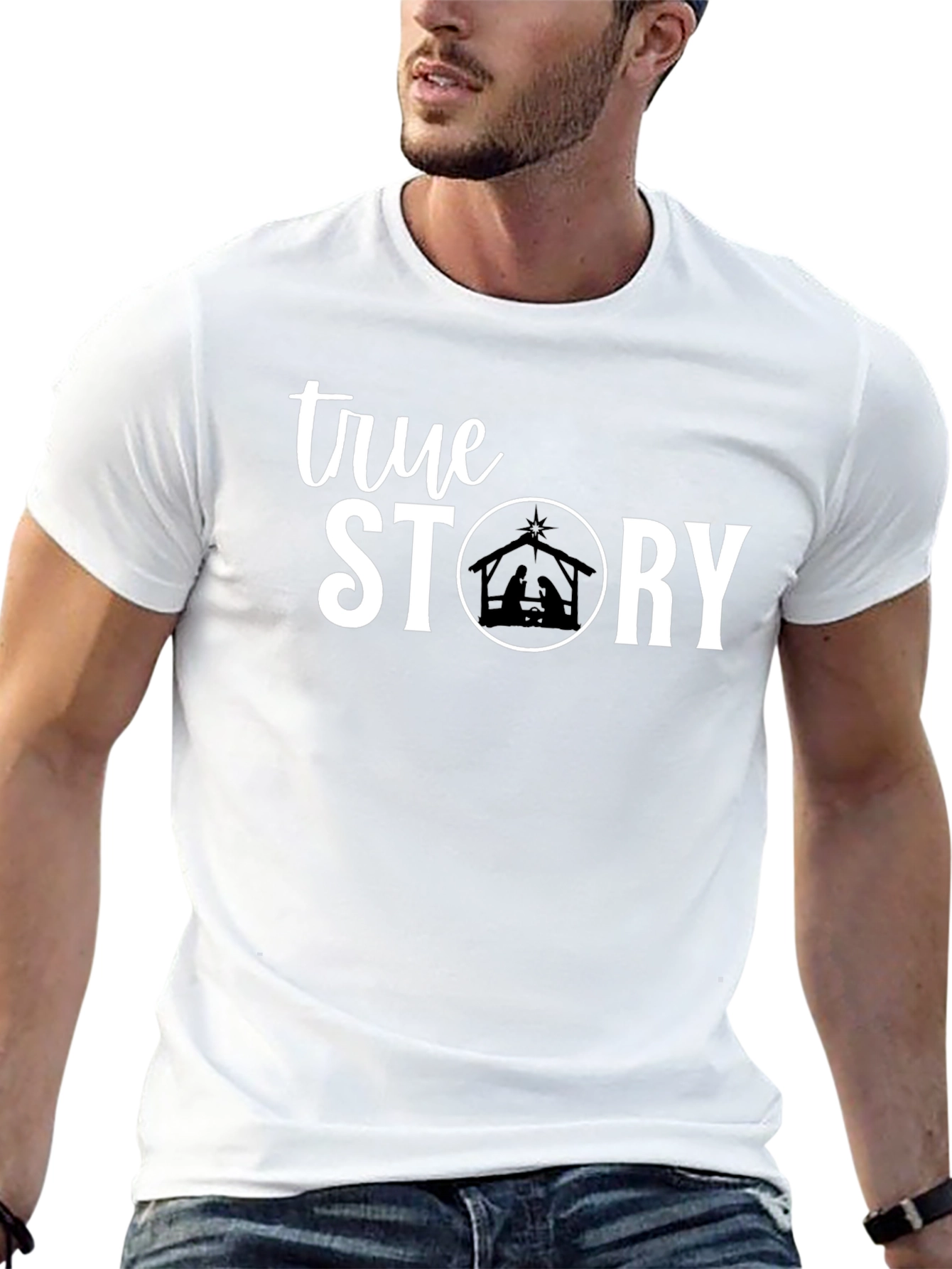 True Story Christmas Nativity Scene T-Shirt