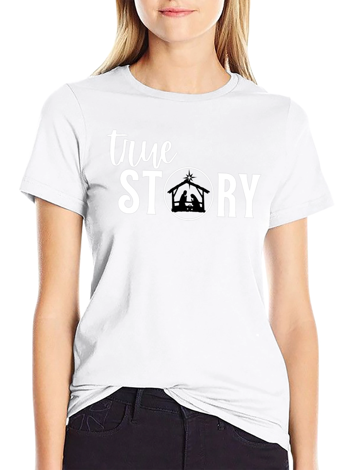 True Story Christmas Nativity Scene T-Shirt