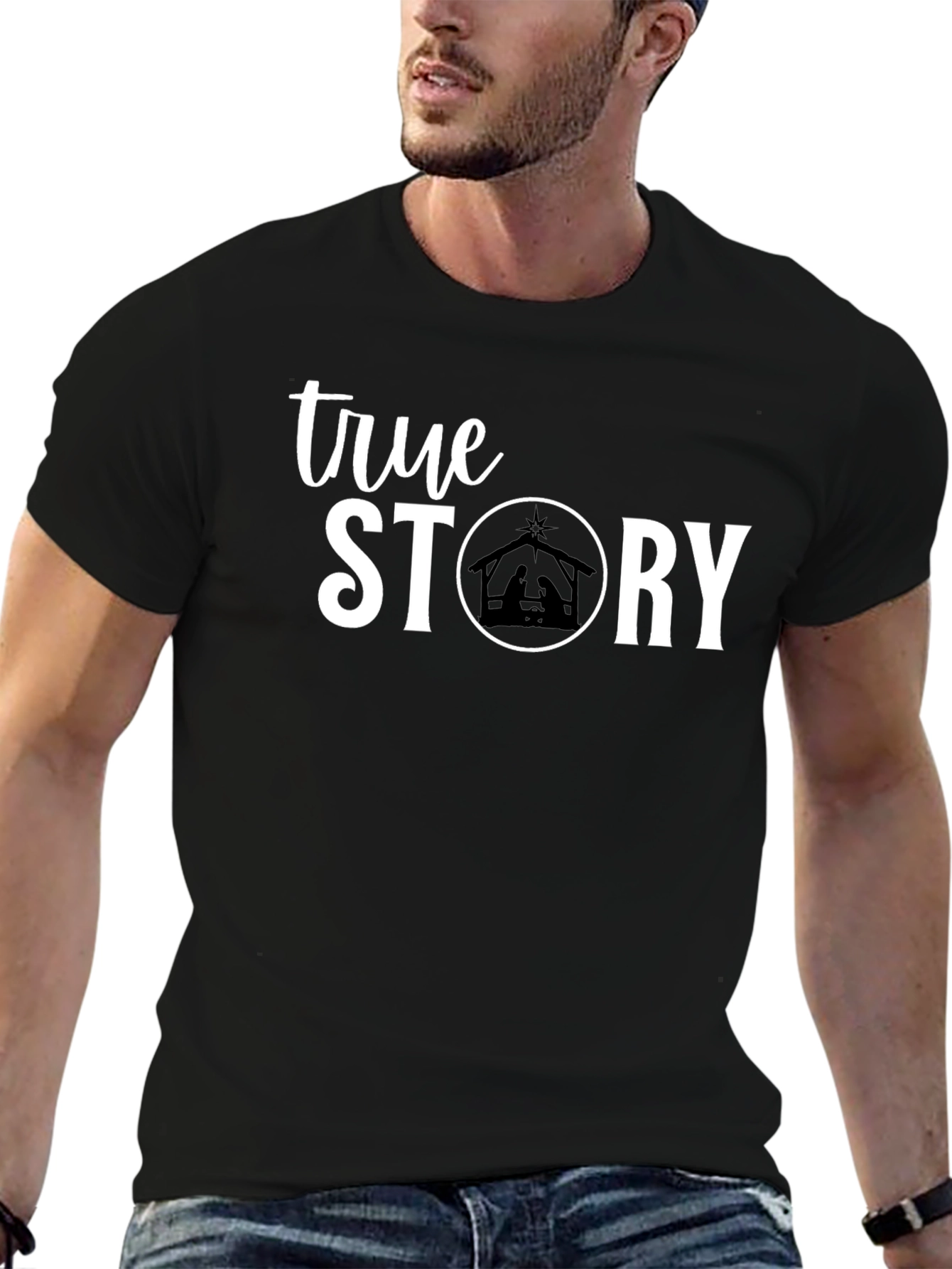 True Story Christmas Nativity Scene T-Shirt