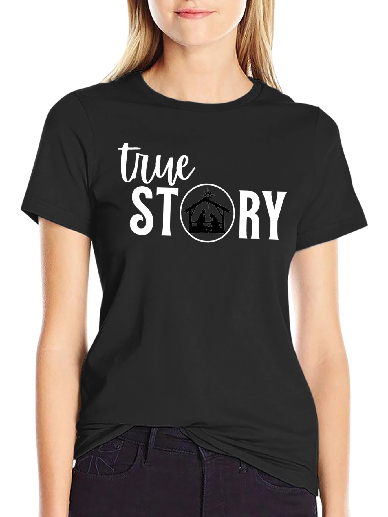 True Story Christmas Nativity Scene T-Shirt