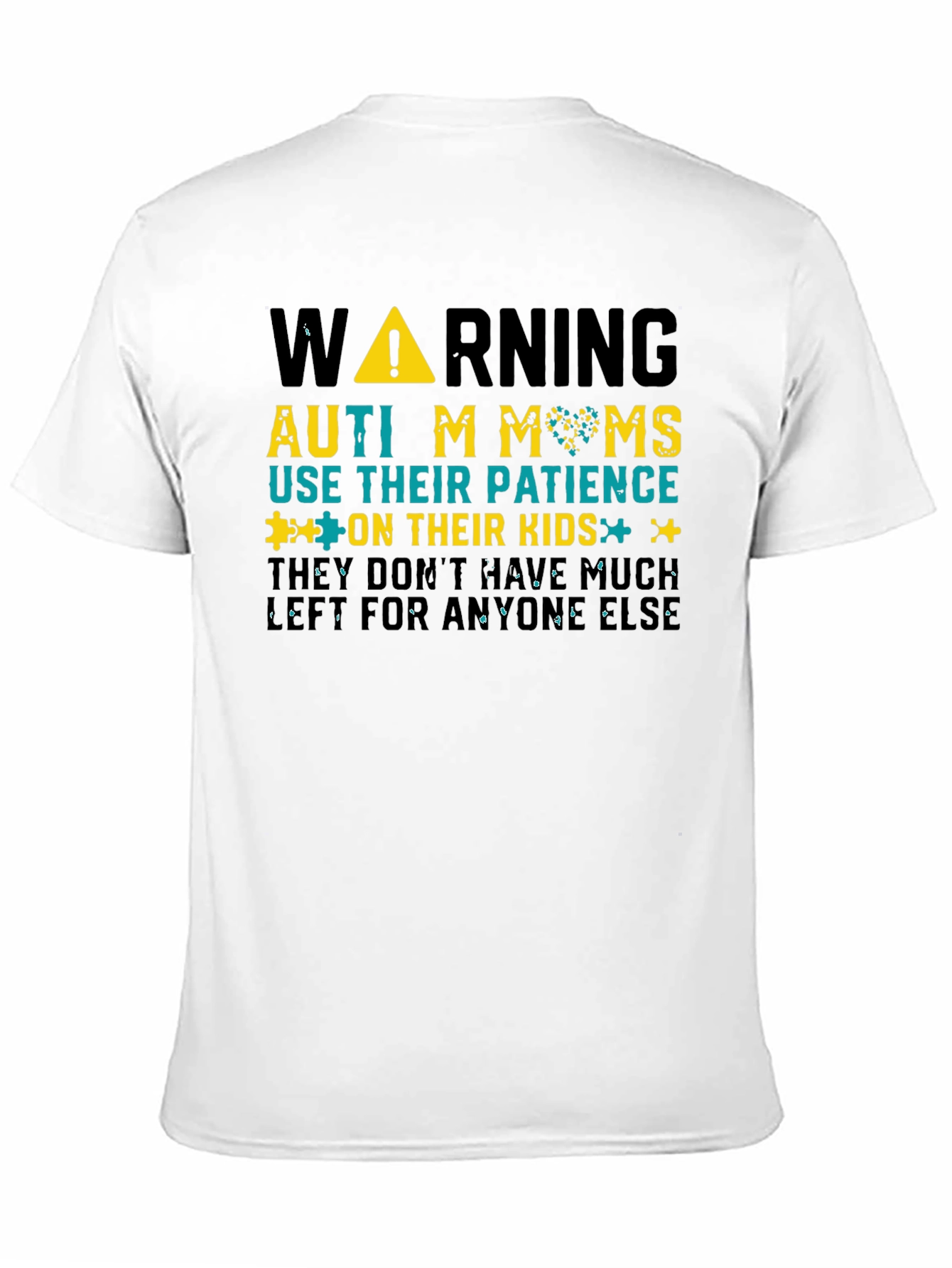 Autism Moms Warning Graphic Tee