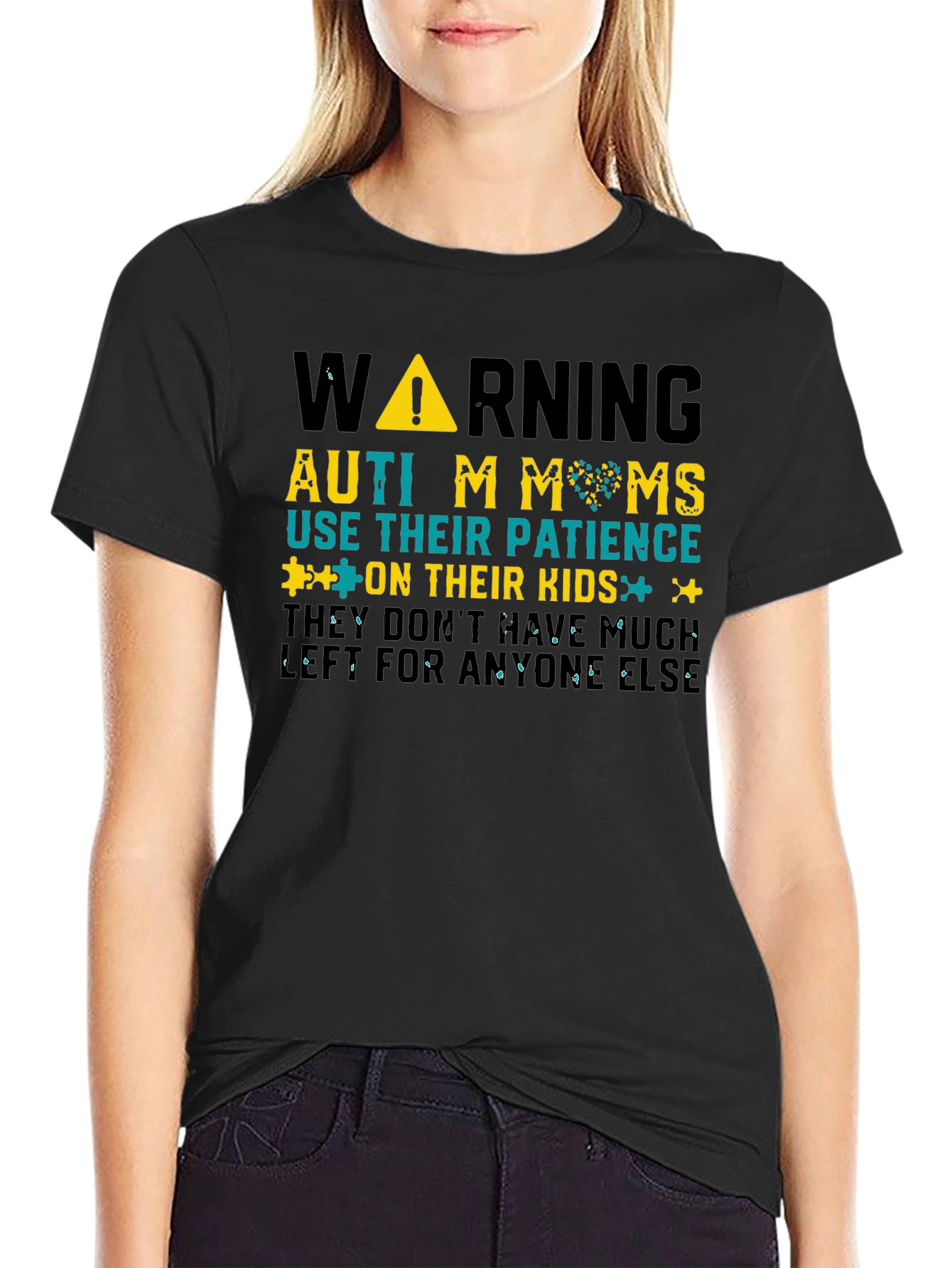 Autism Moms Warning Graphic Tee