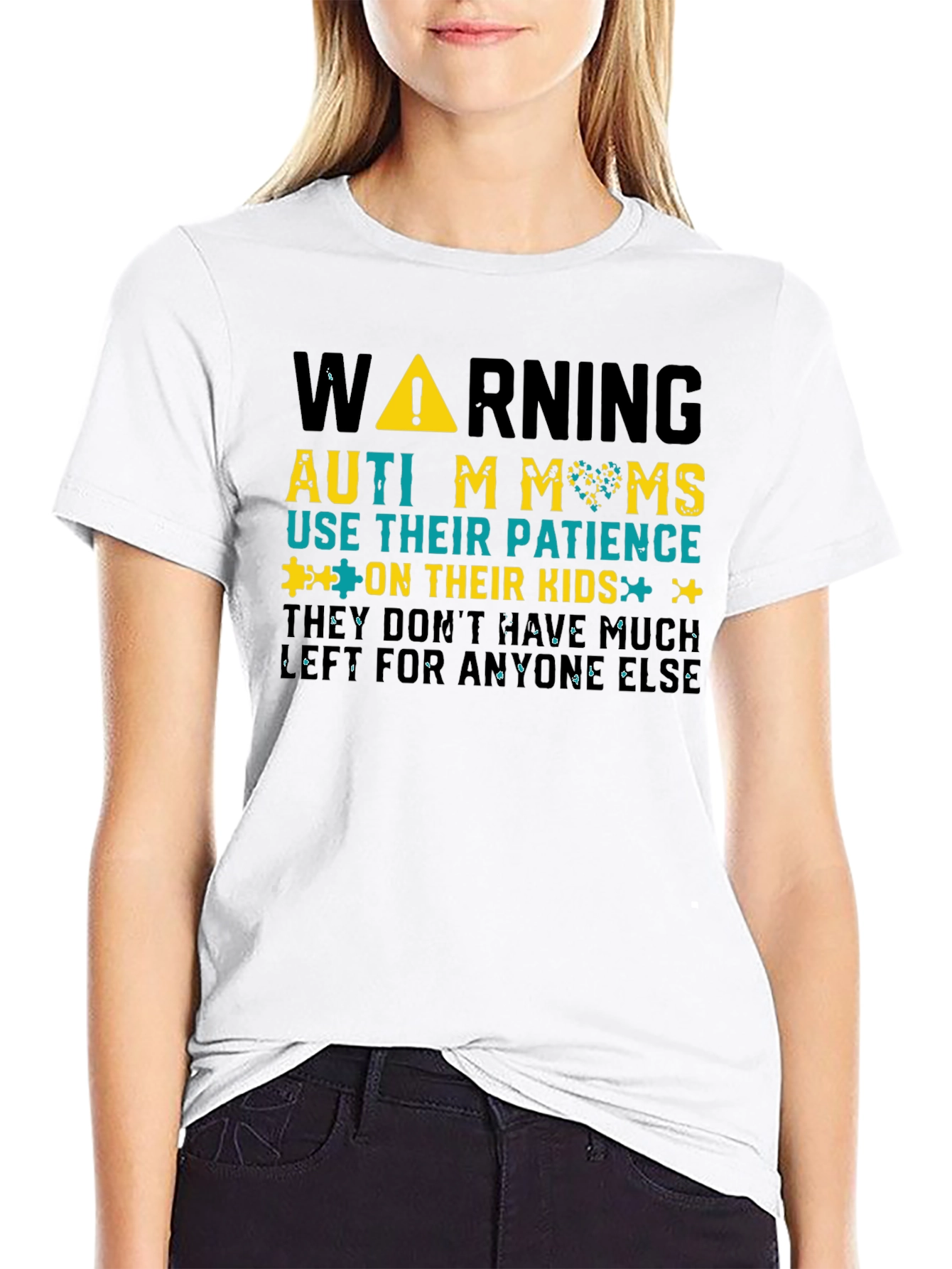 Autism Moms Warning Graphic Tee