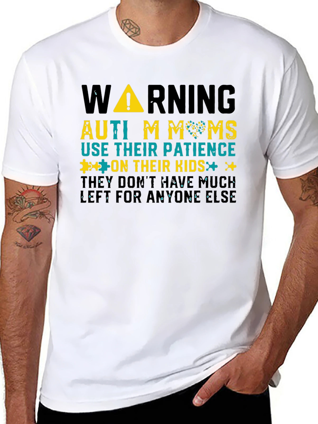 Autism Moms Warning Graphic Tee