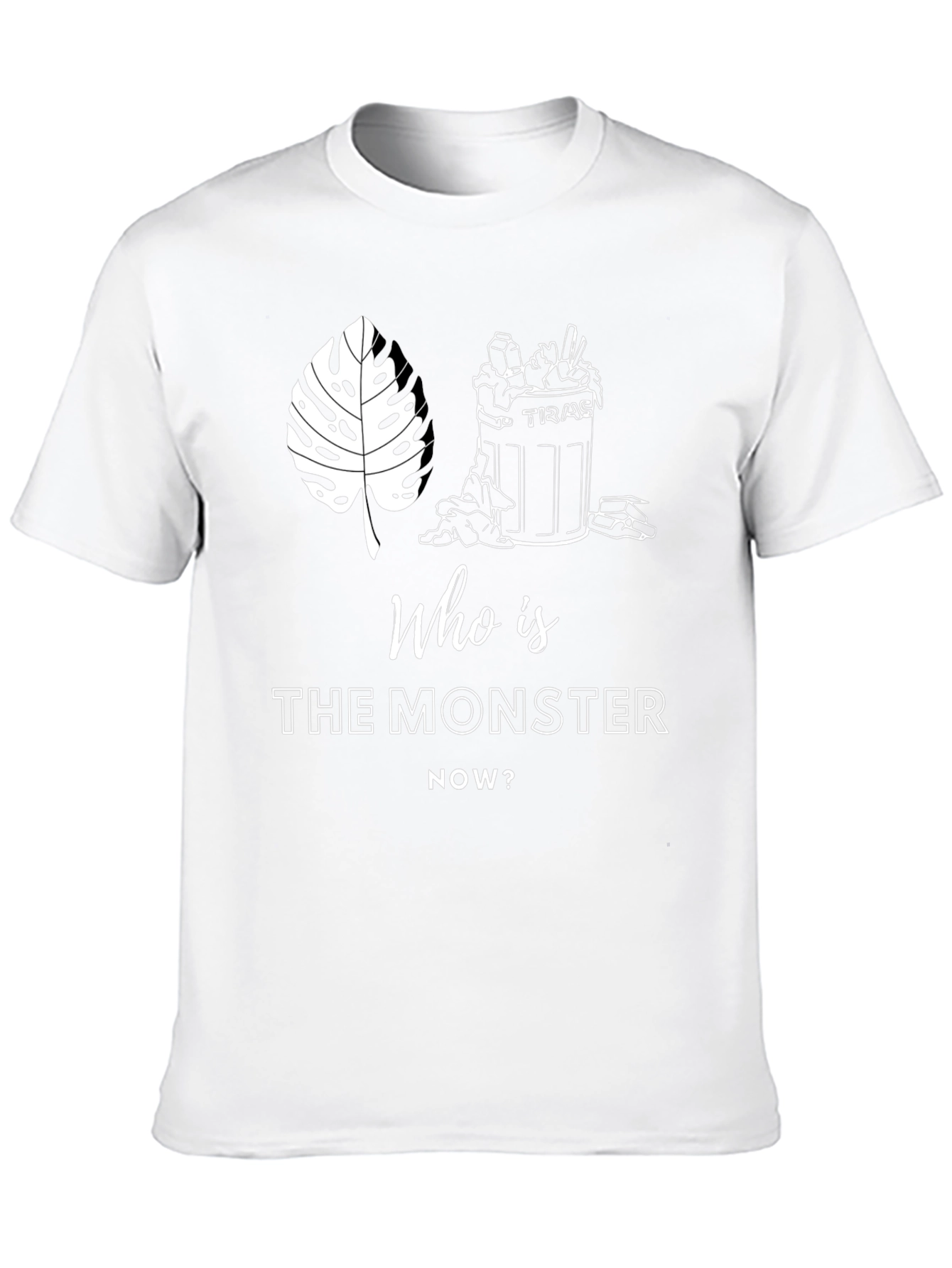 Monster T-Shirt: Houseplant vs. Human Trash