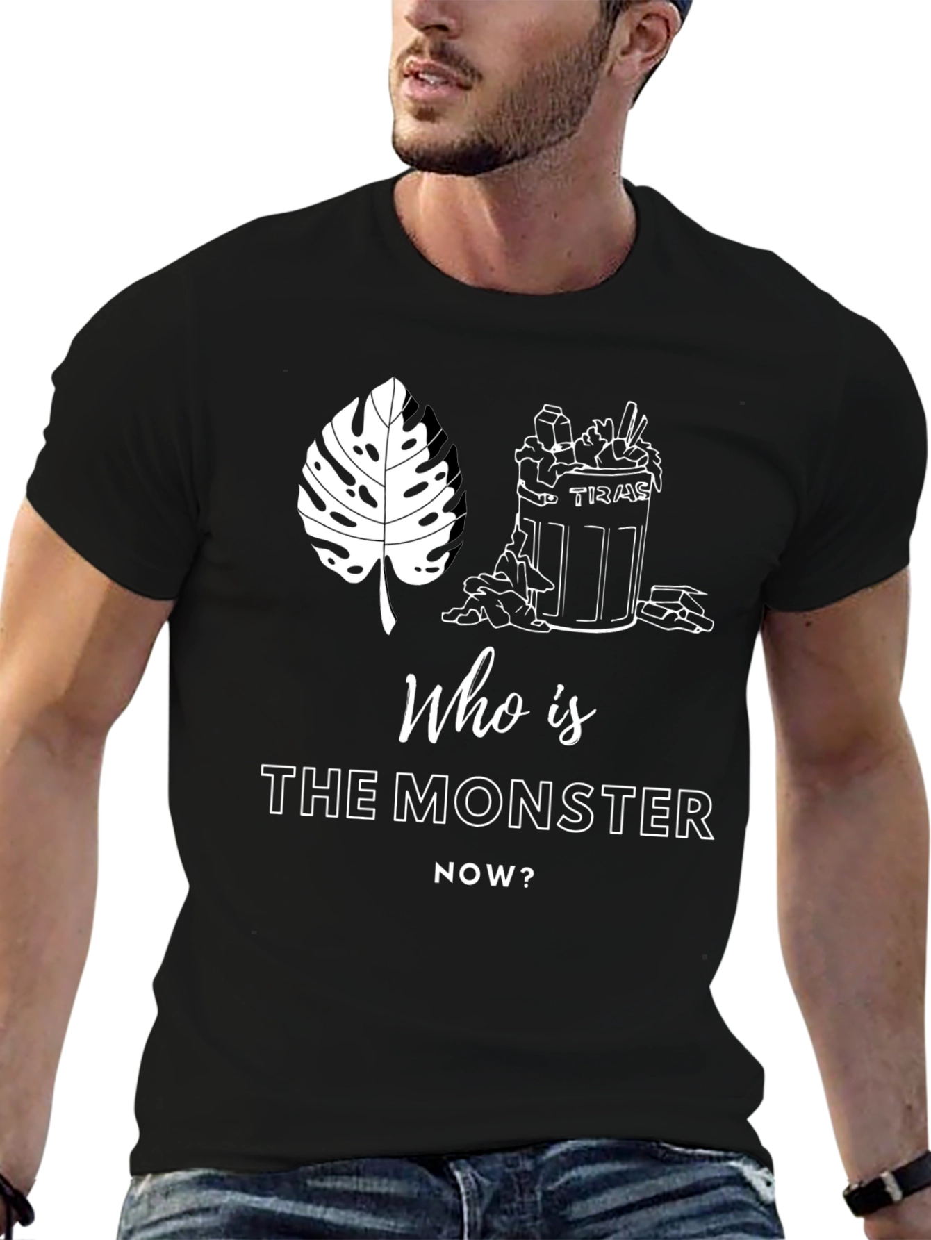 Monster T-Shirt: Houseplant vs. Human Trash