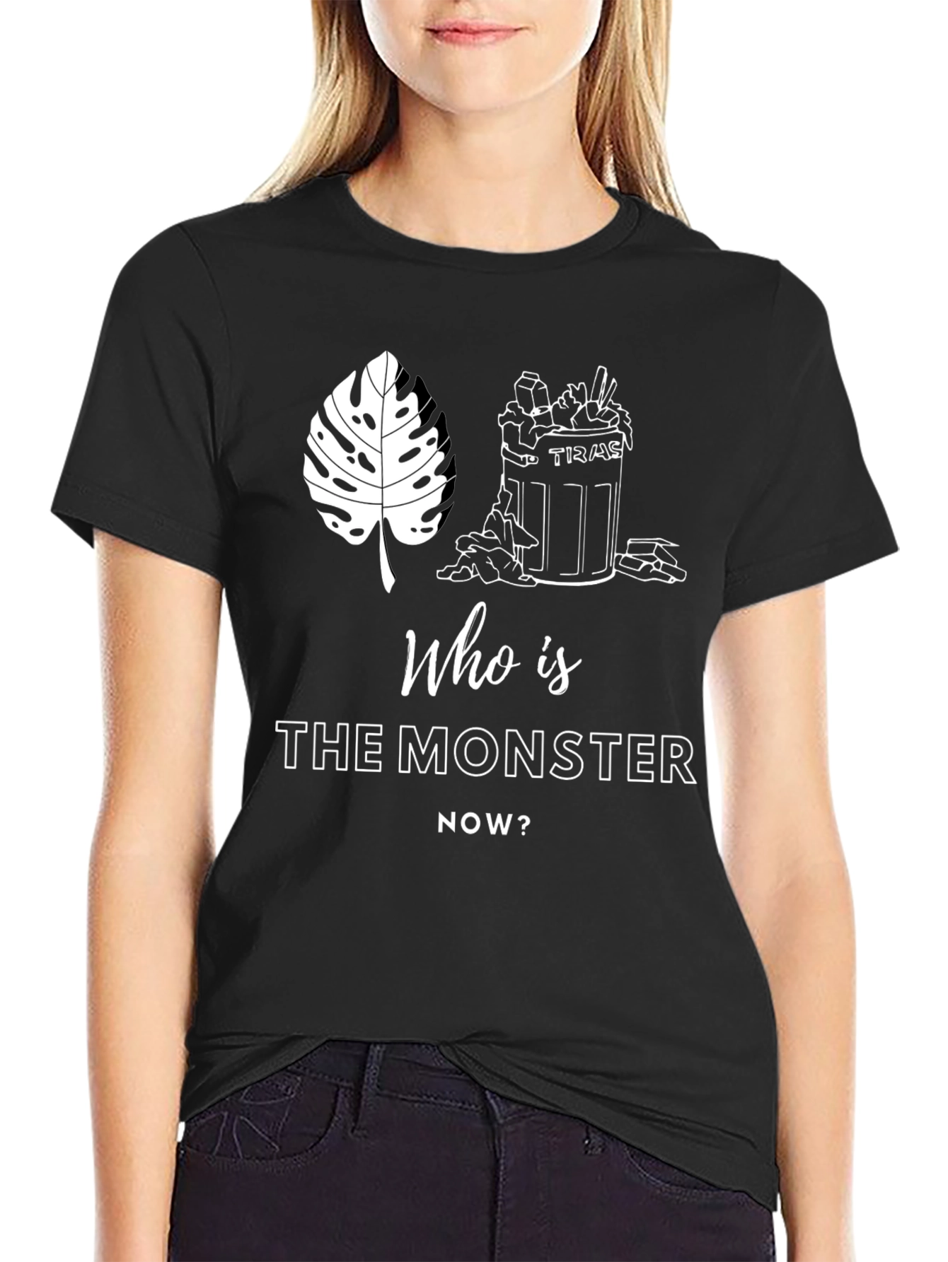 Monster T-Shirt: Houseplant vs. Human Trash