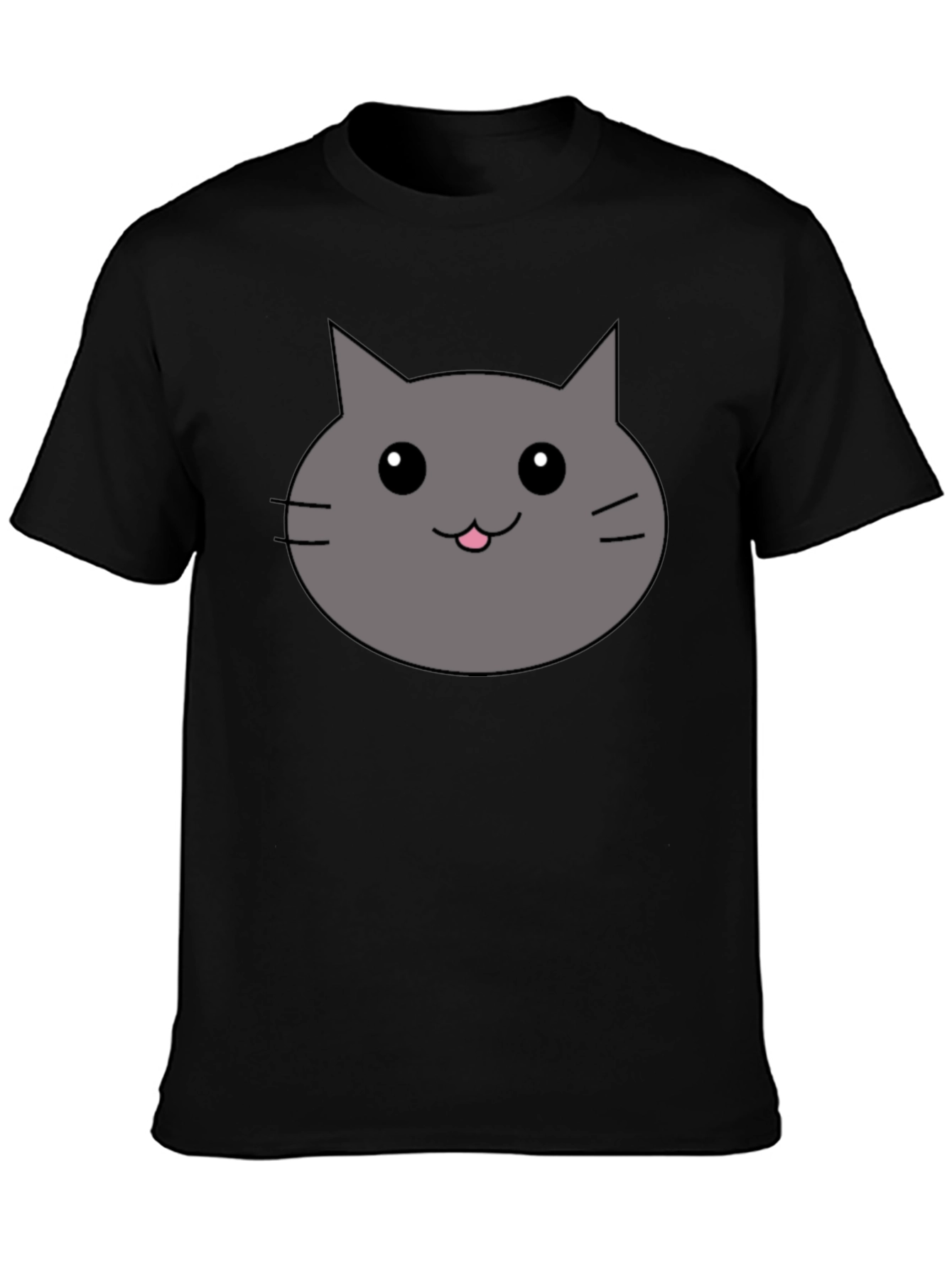 Cute Cartoon Cat Graphic Tee