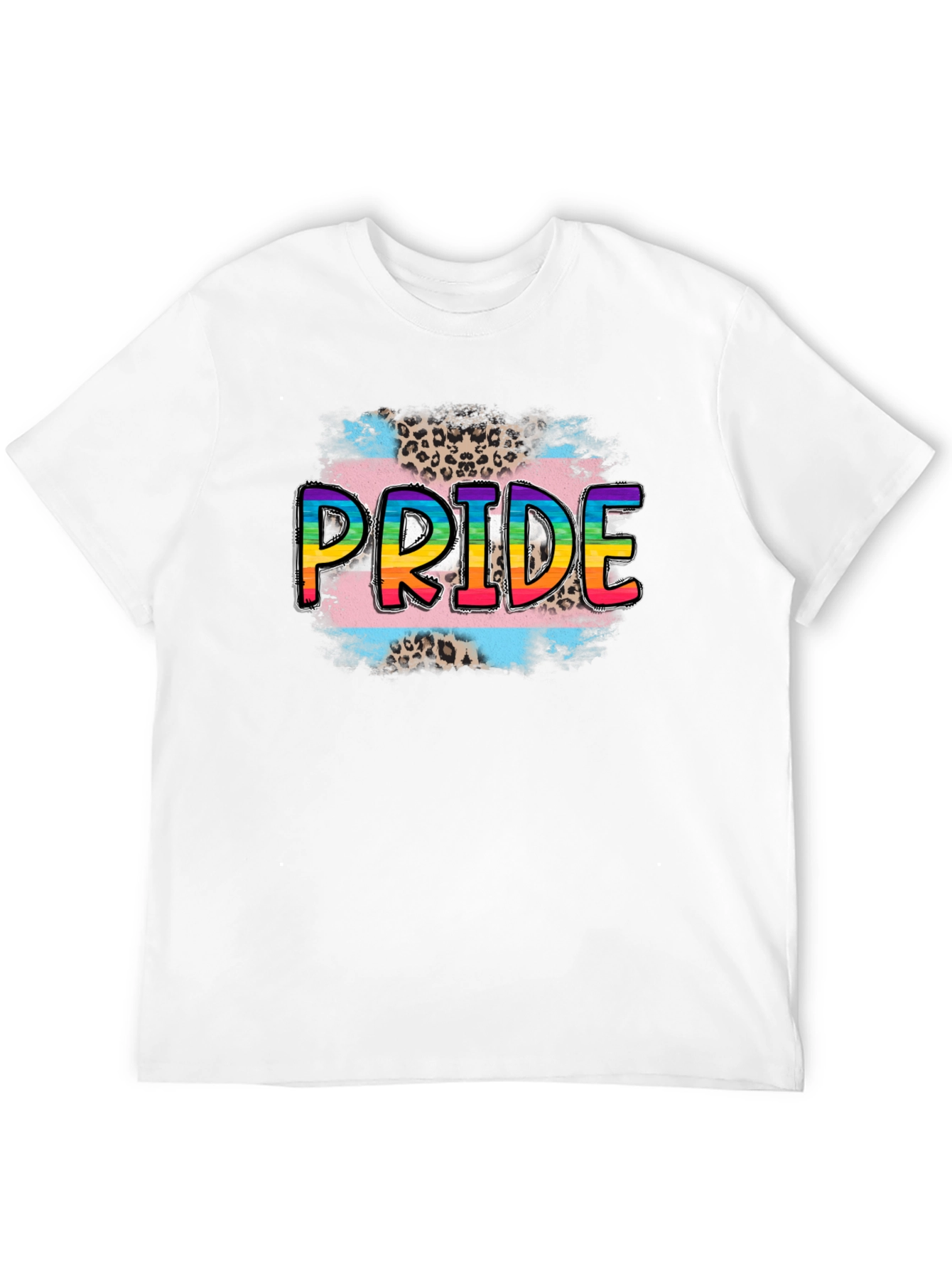 Pride Trans Leopard Print T-Shirt