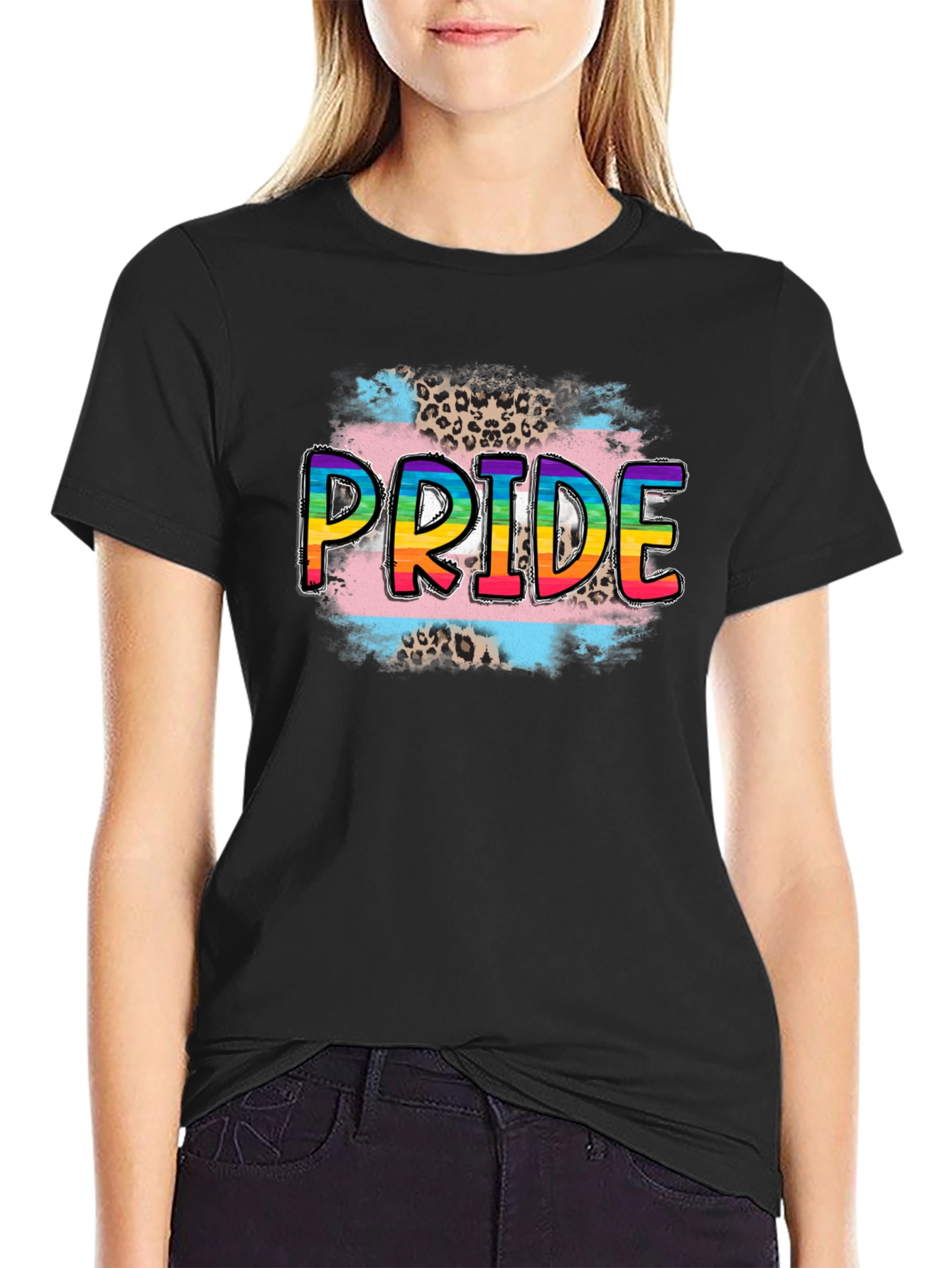 Pride Trans Leopard Print T-Shirt