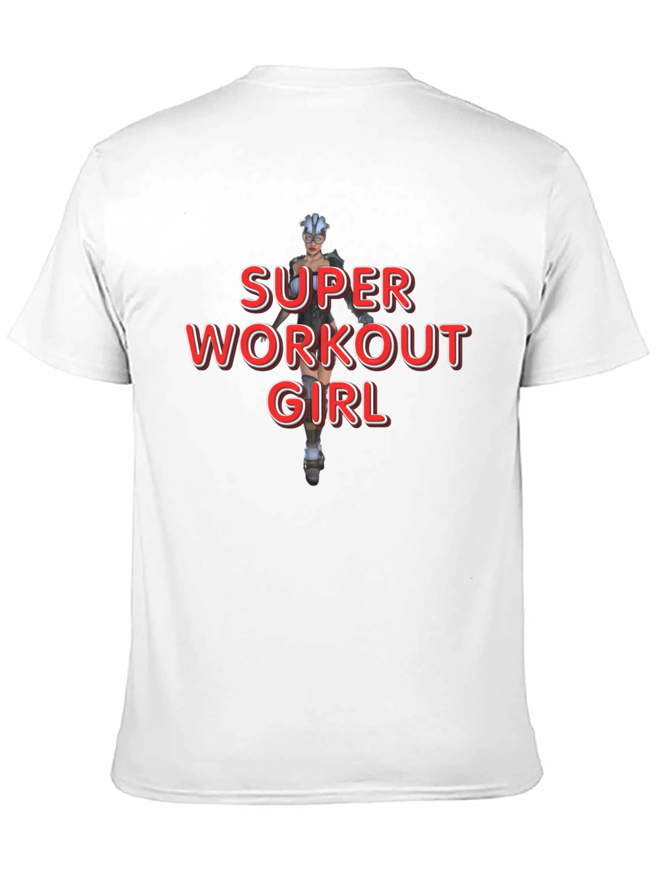 Super Workout Girl Graphic T-Shirt - Black