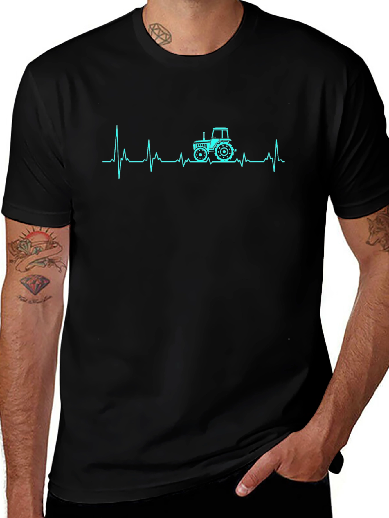Tractor Heartbeat T-Shirt - Farmers Passion
