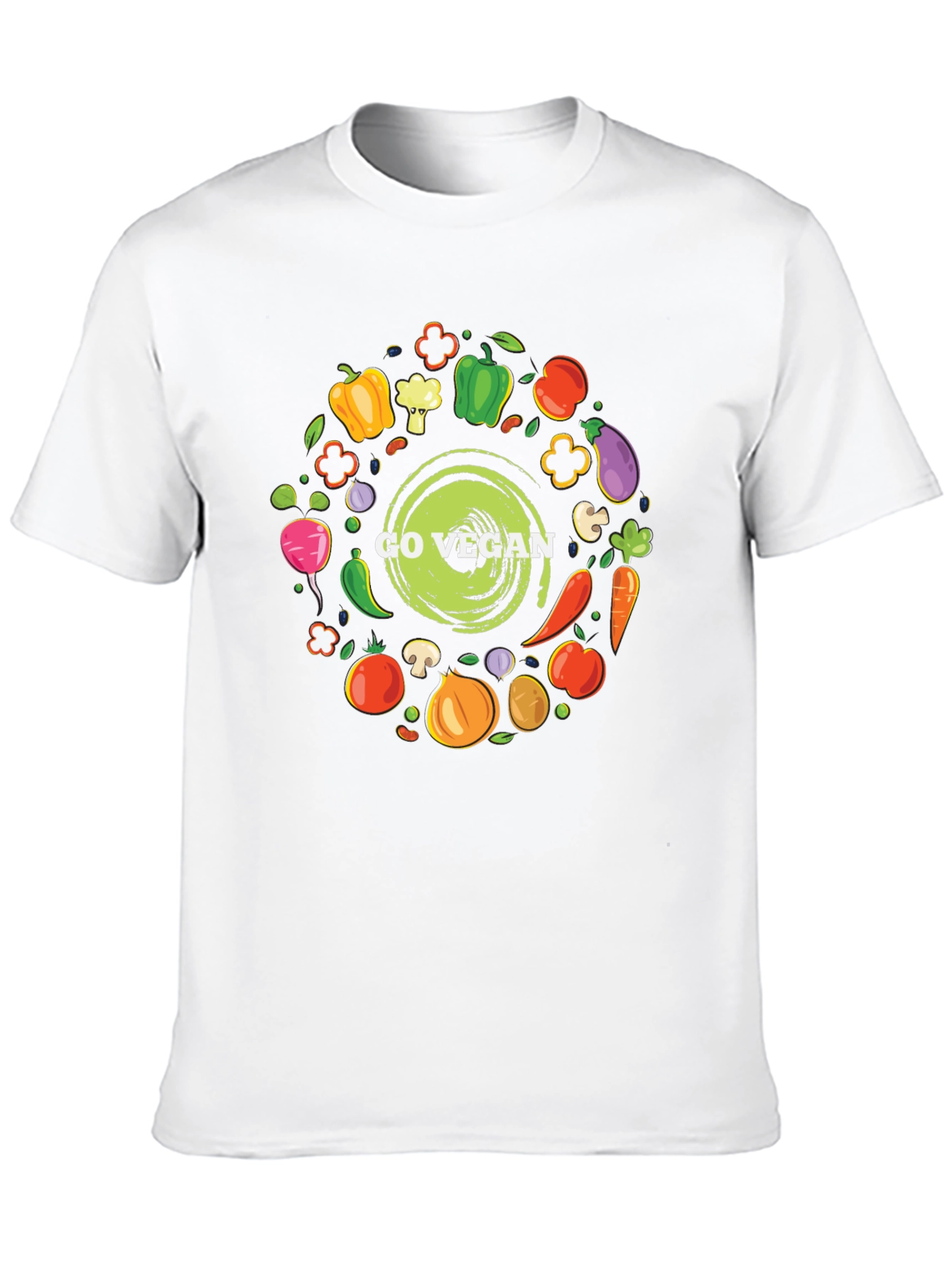 Go Vegan T-Shirt - Black Graphic Tee