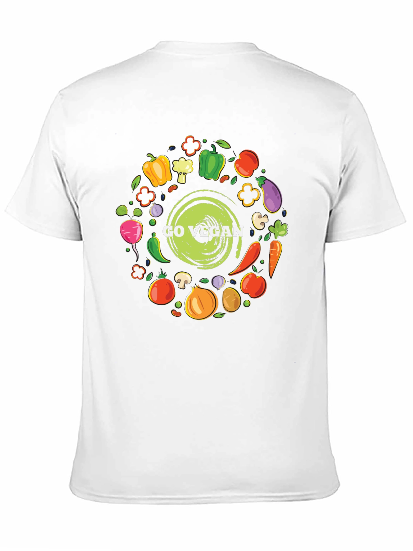 Go Vegan T-Shirt - Black Graphic Tee