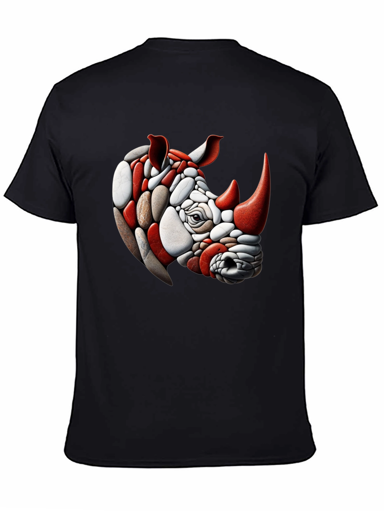 Rhinoceros Stone Art T-Shirt