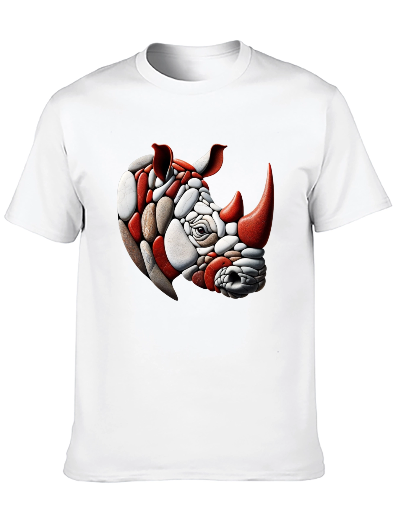 Rhinoceros Stone Art T-Shirt