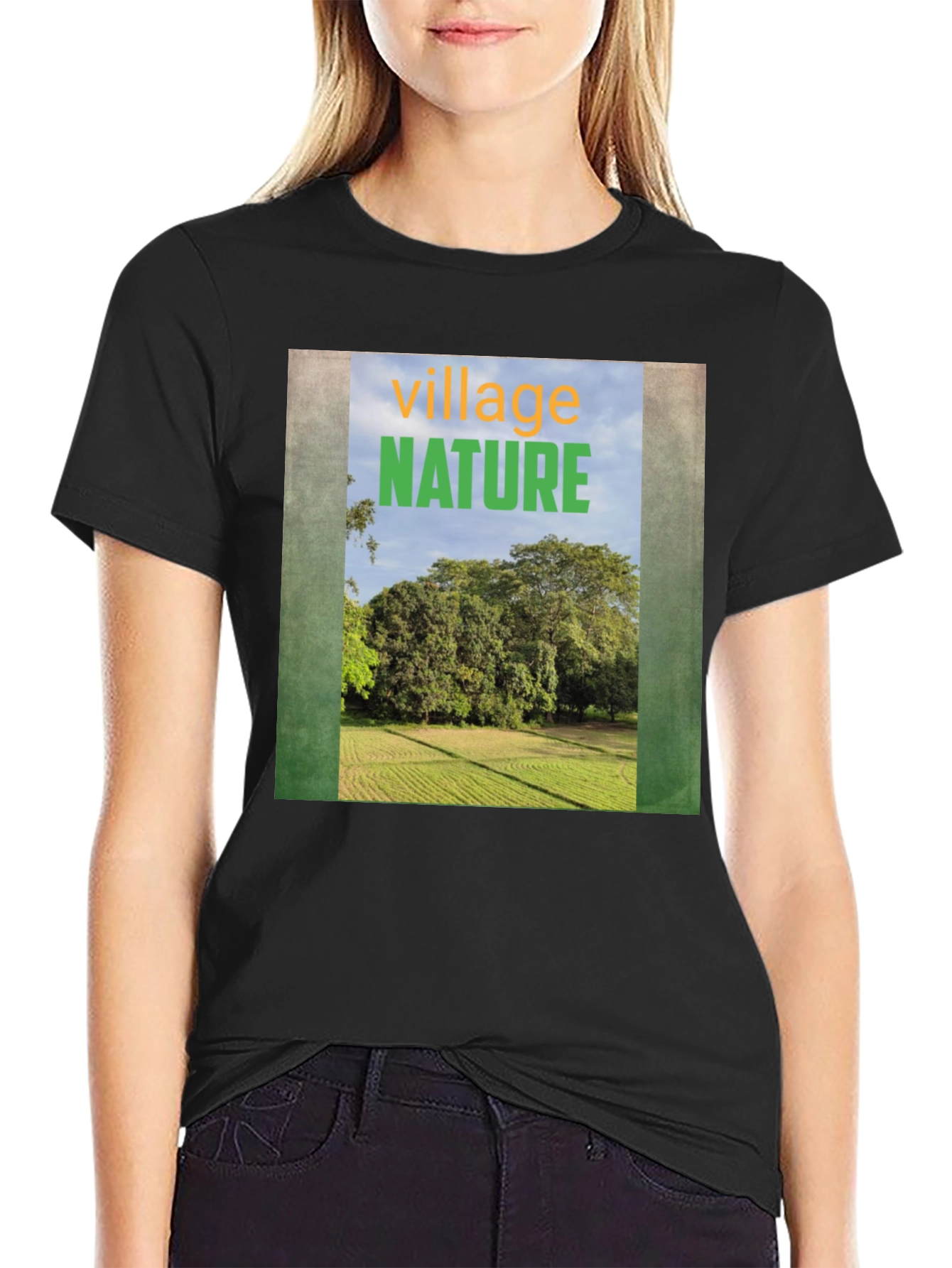 Nature Village Graphic Tee - Unisex Casual T-Shirt