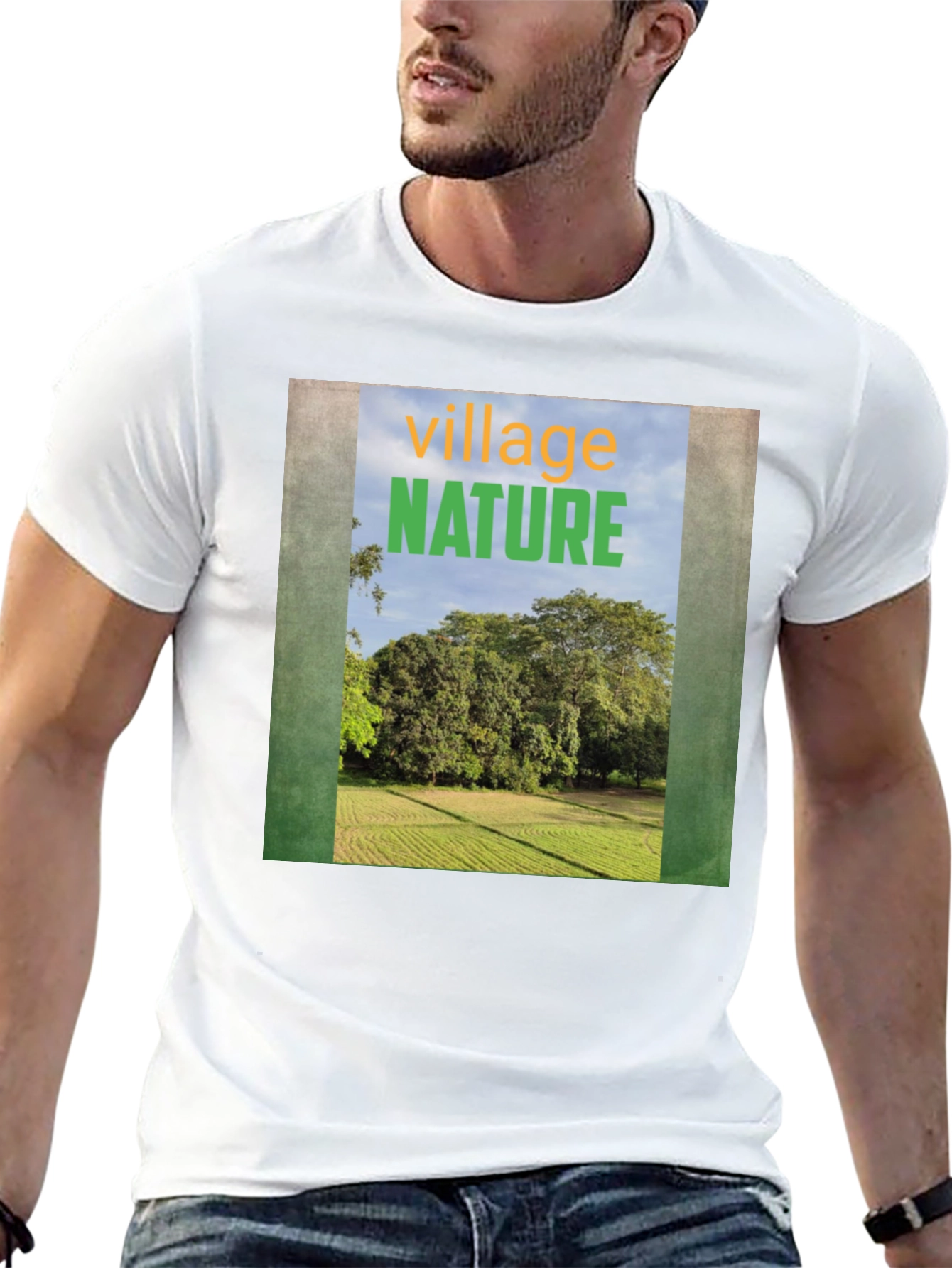 Nature Village Graphic Tee - Unisex Casual T-Shirt