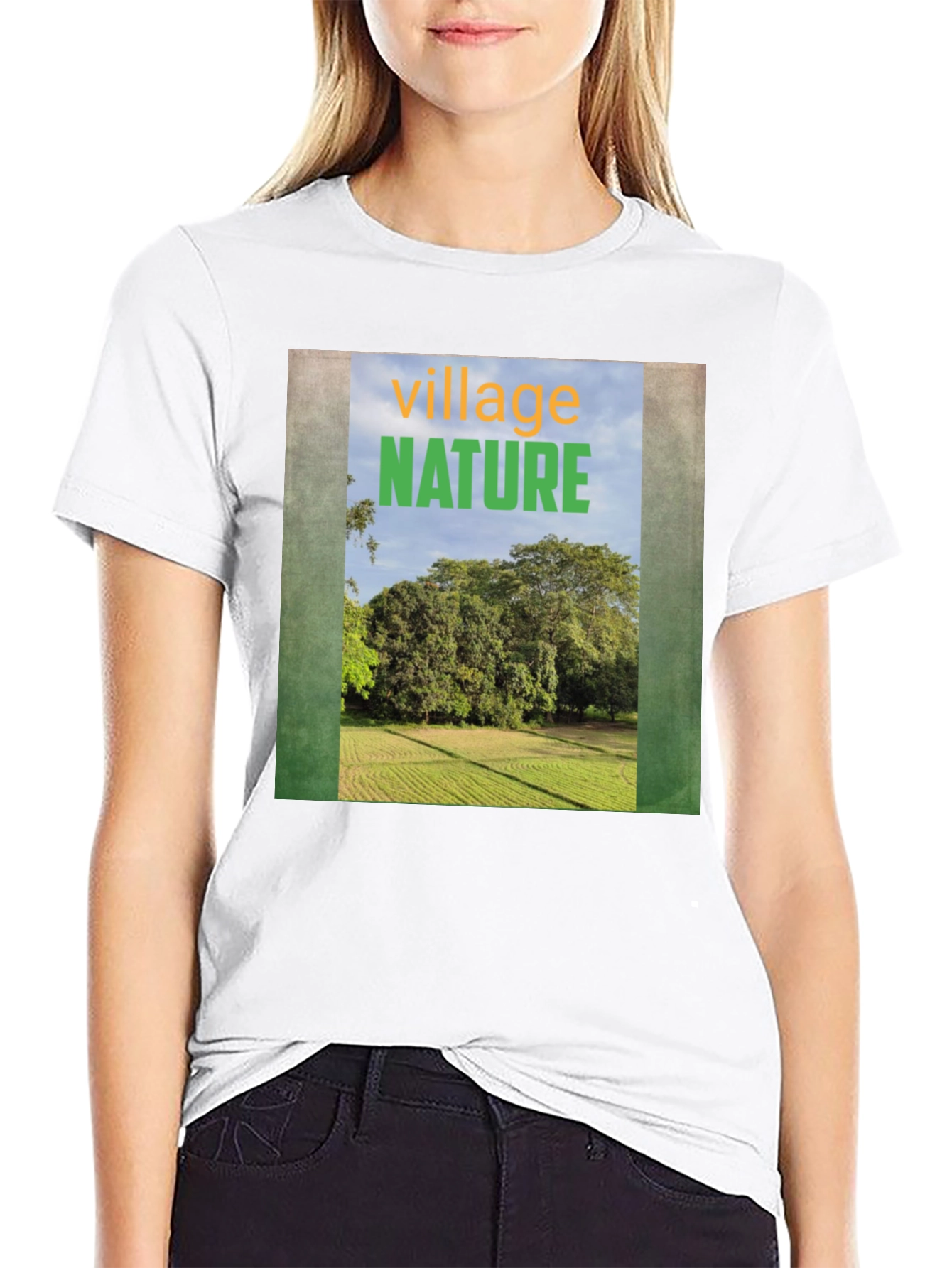 Nature Village Graphic Tee - Unisex Casual T-Shirt