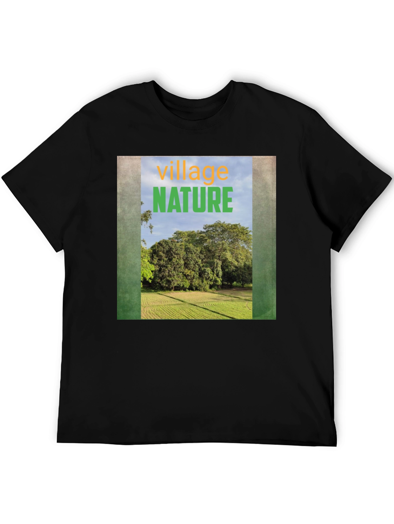 Nature Village Graphic Tee - Unisex Casual T-Shirt