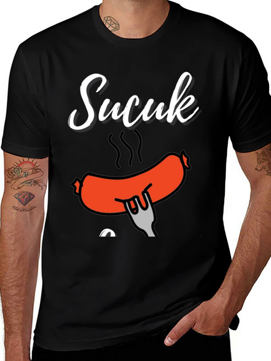 Funny Sucuk Sausage Graphic T-Shirt