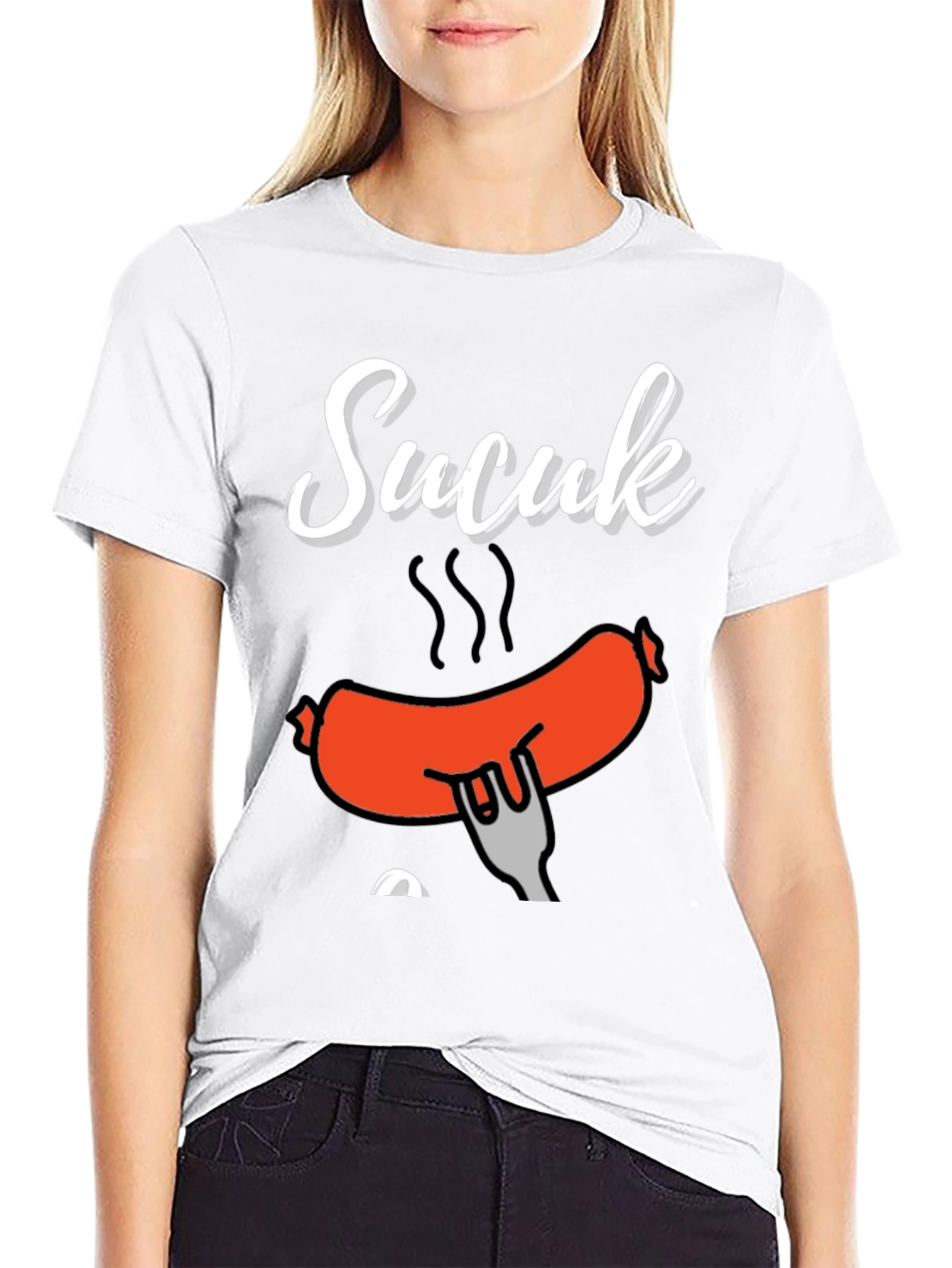 Funny Sucuk Sausage Graphic T-Shirt