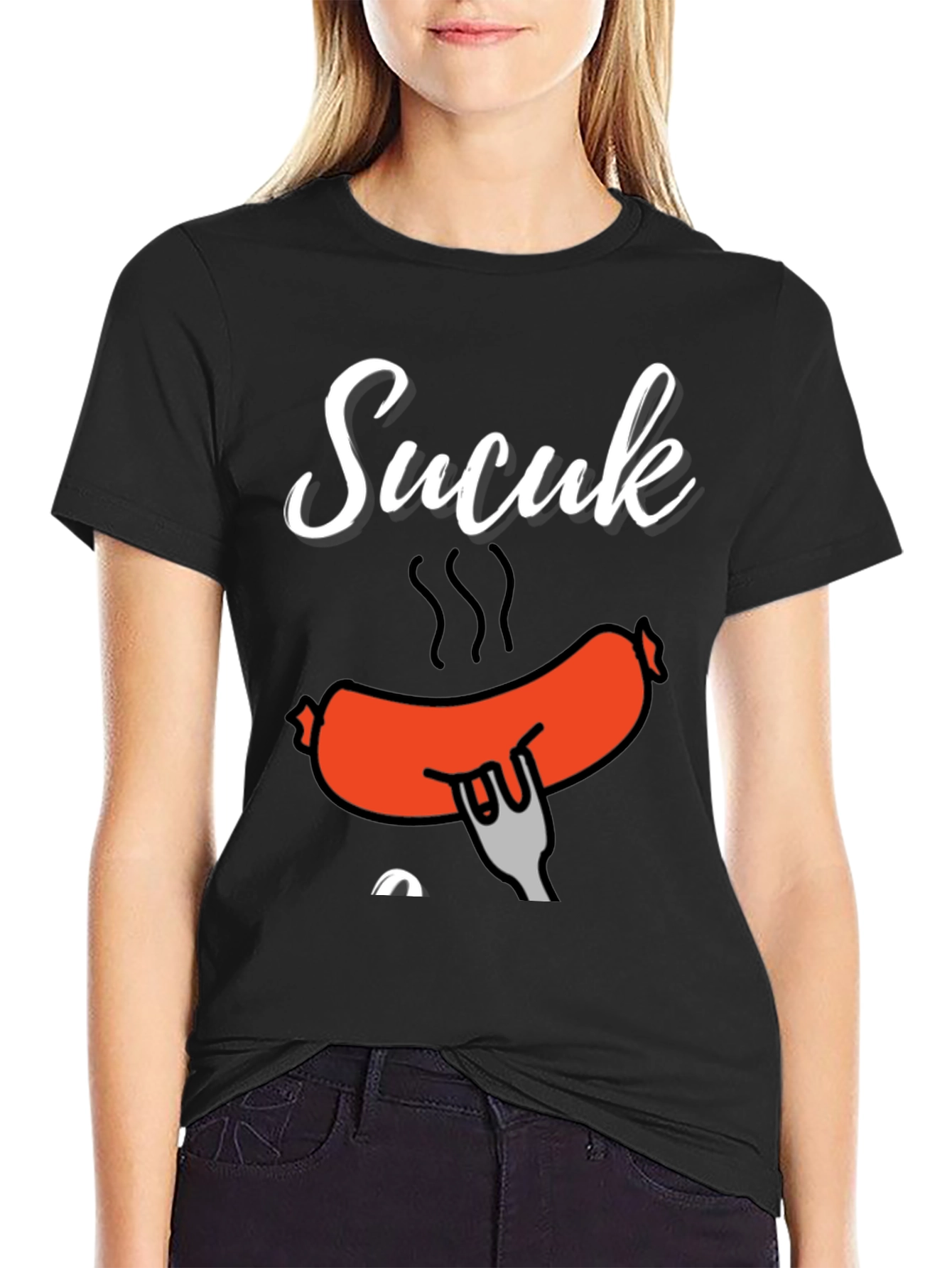 Funny Sucuk Sausage Graphic T-Shirt