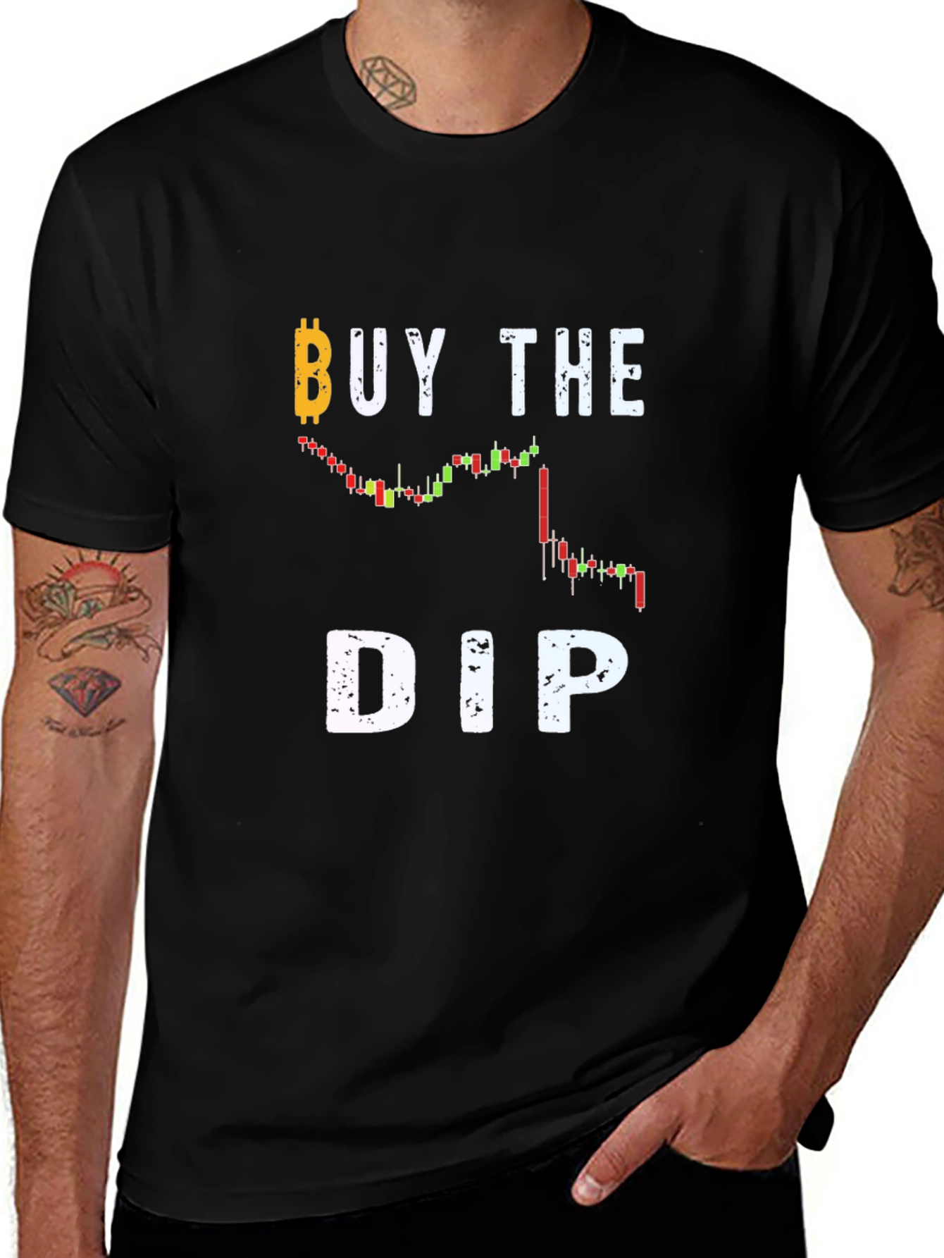 Buy the Dip Crypto T-Shirt - Bitcoin HODL