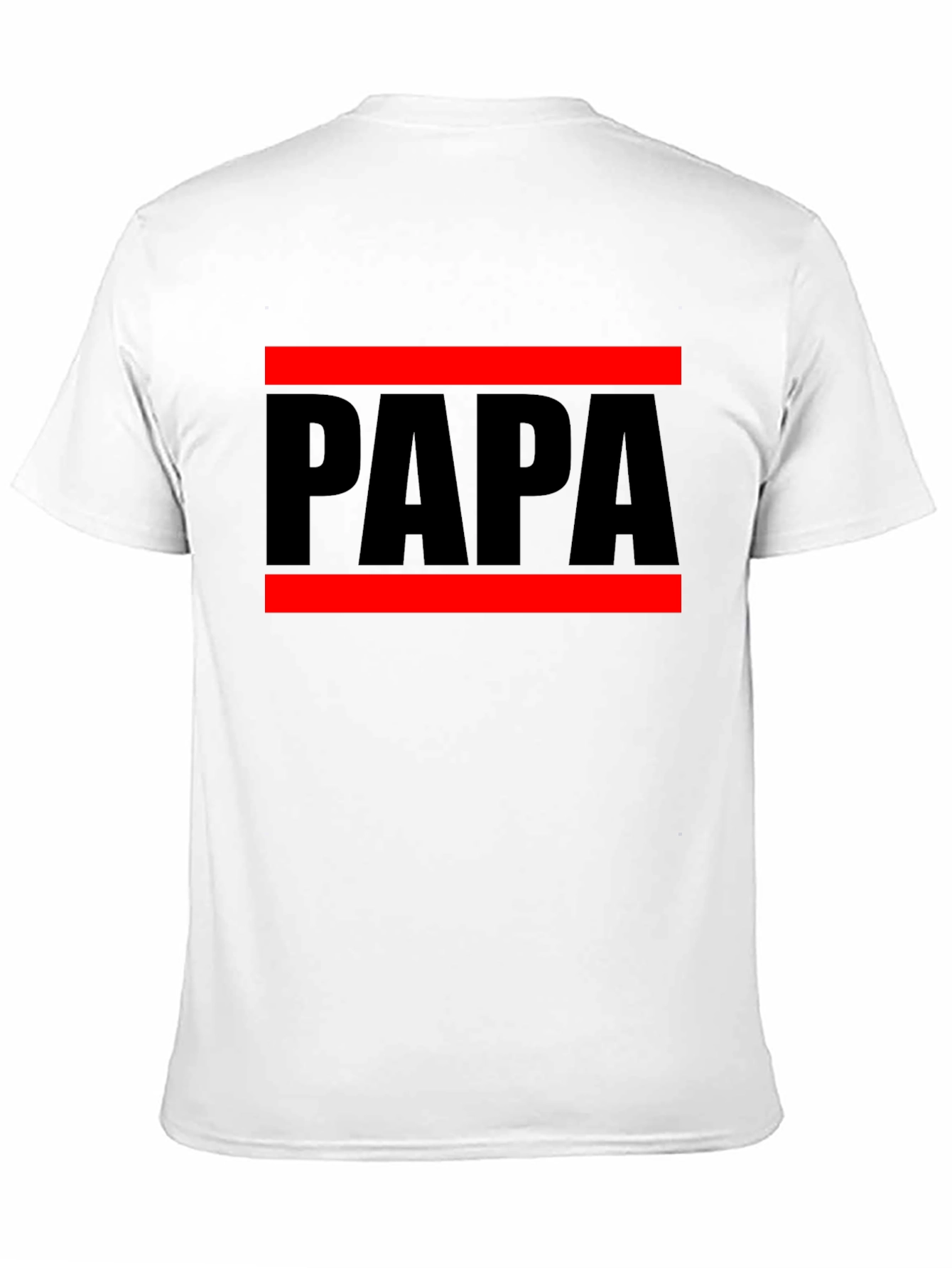 Papa Graphic Tee - Mens Black Cotton T-Shirt