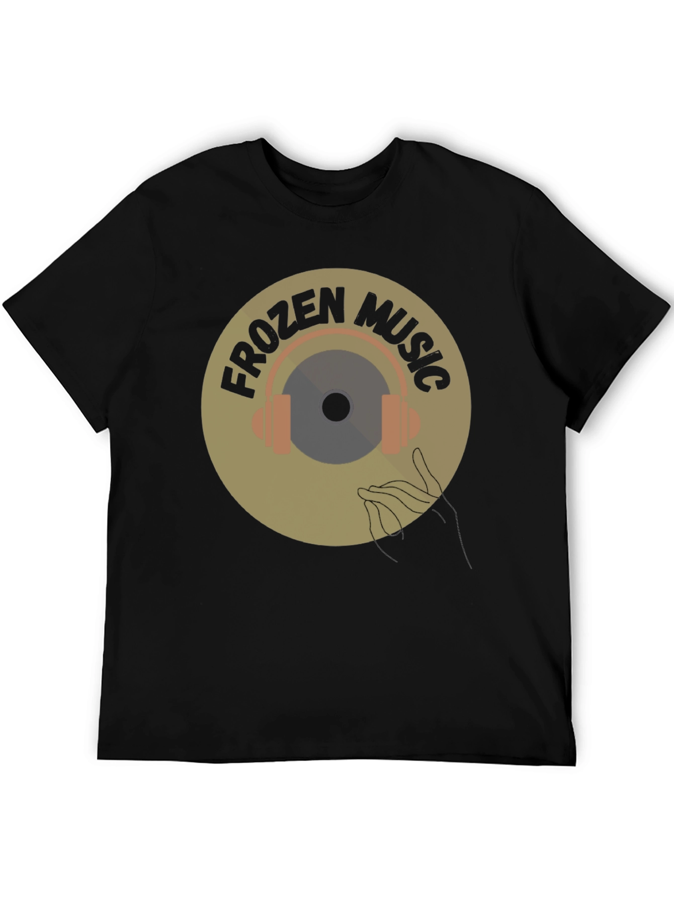 Frozen Music Graphic Tee - Black