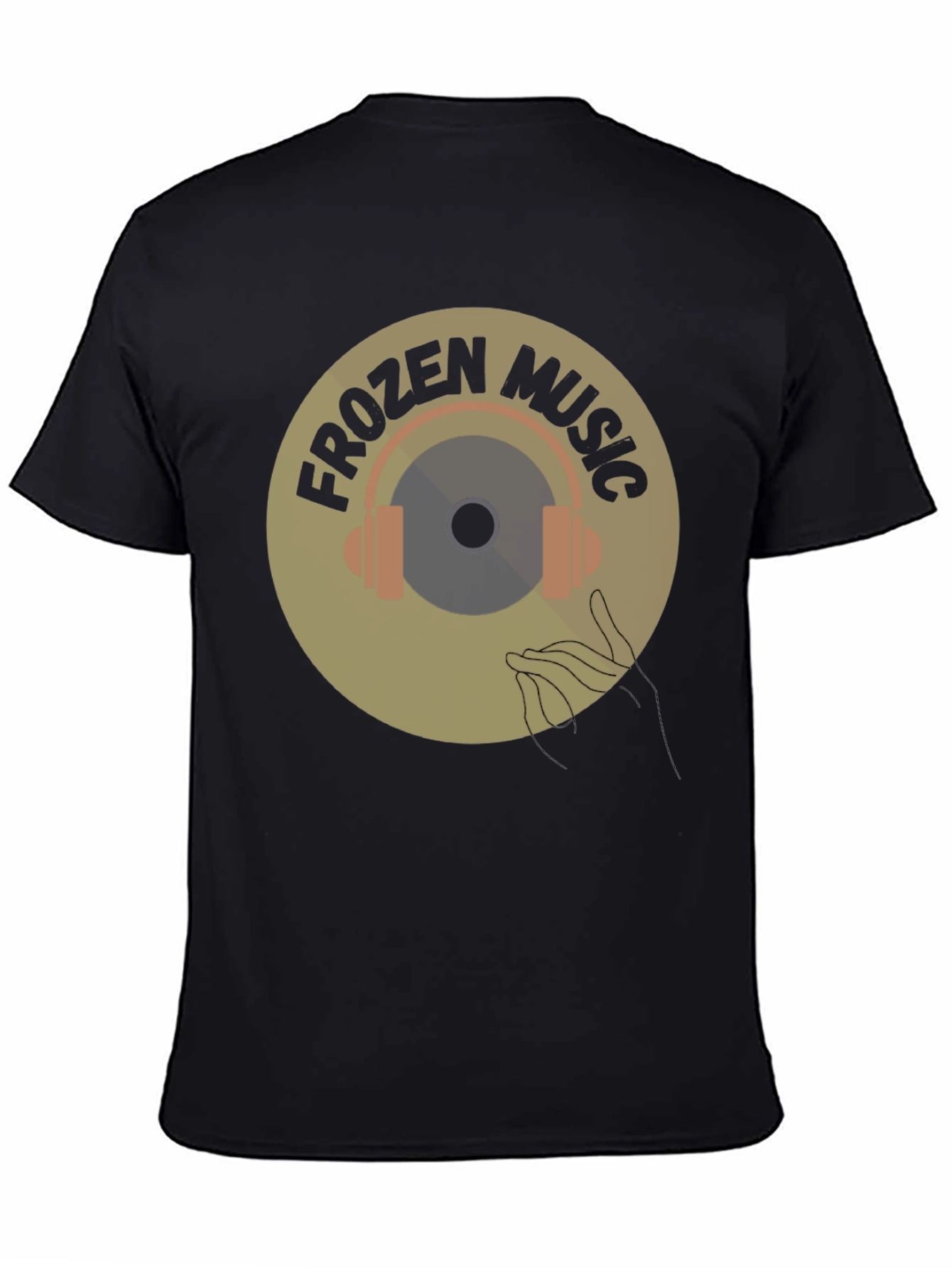 Frozen Music Graphic Tee - Black