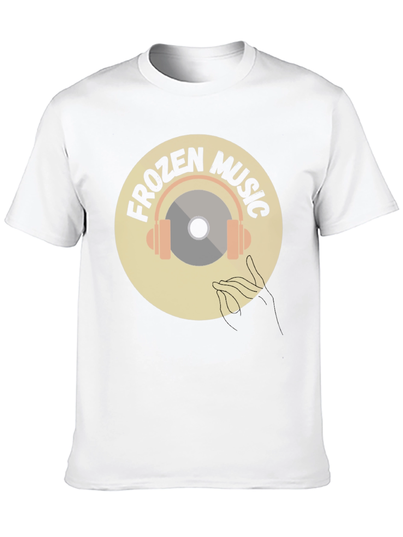 Frozen Music Graphic Tee - Black