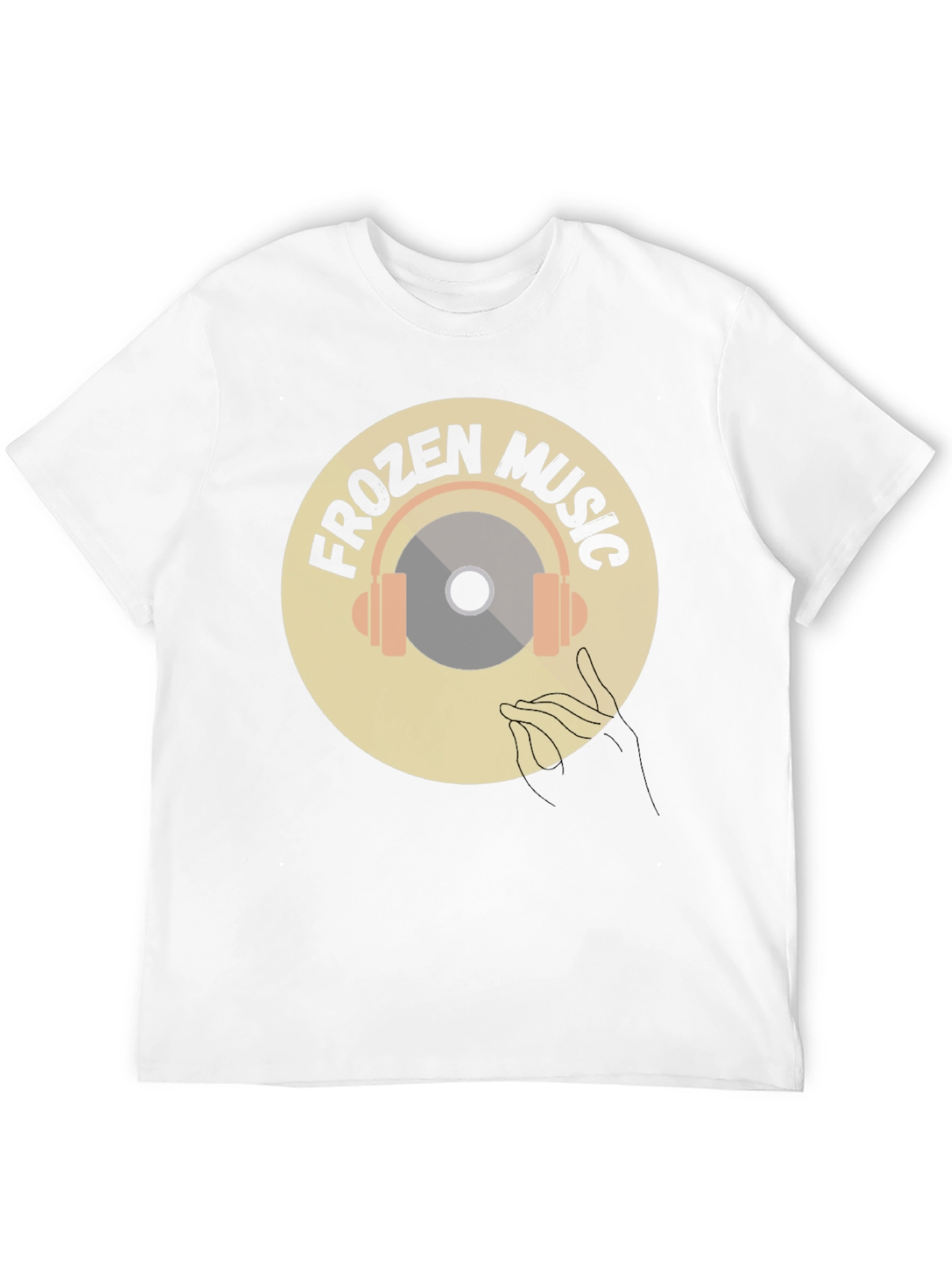 Frozen Music Graphic Tee - Black