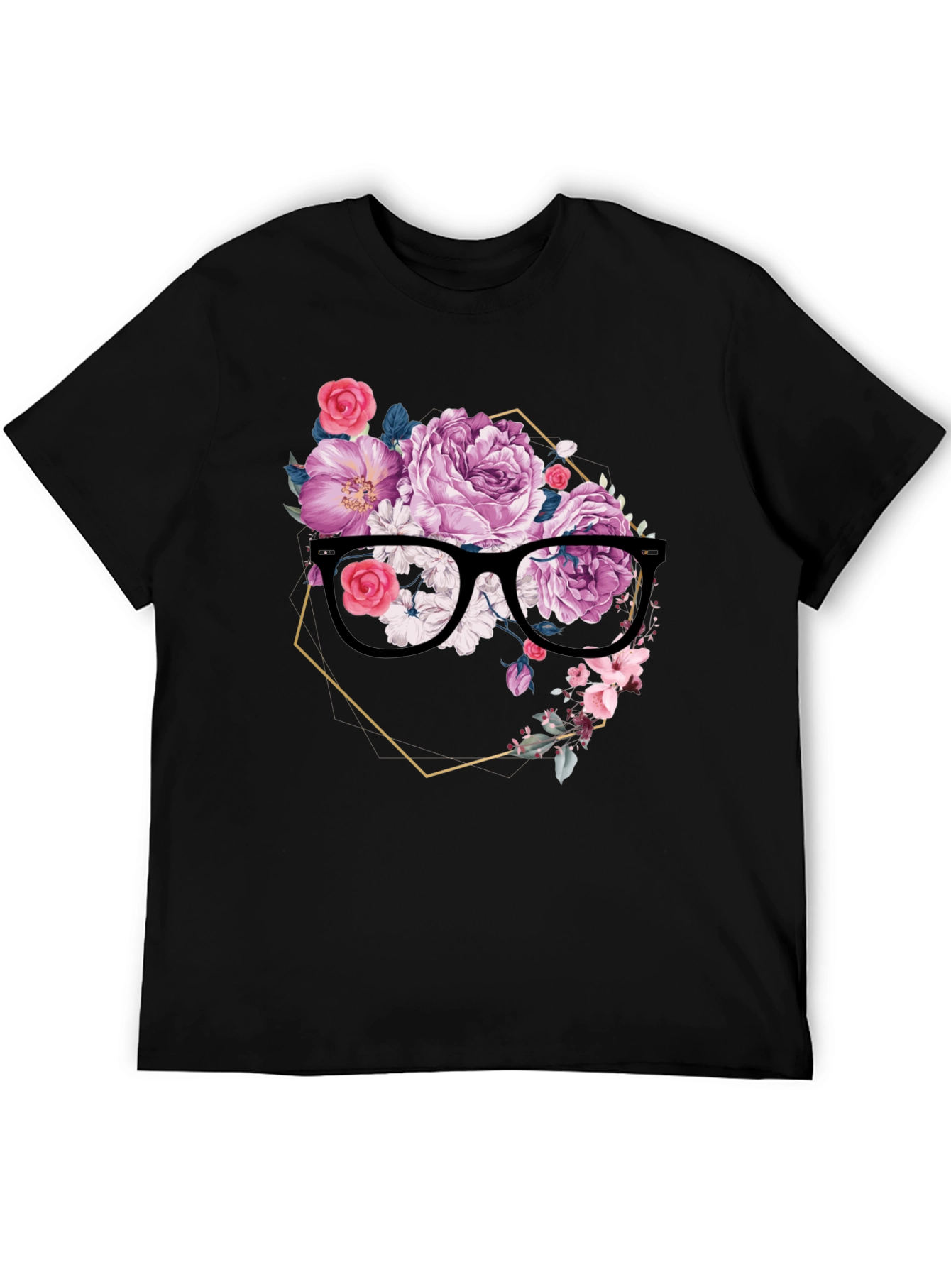 Floral Spectacle T-Shirt - Elegant & Unique Design