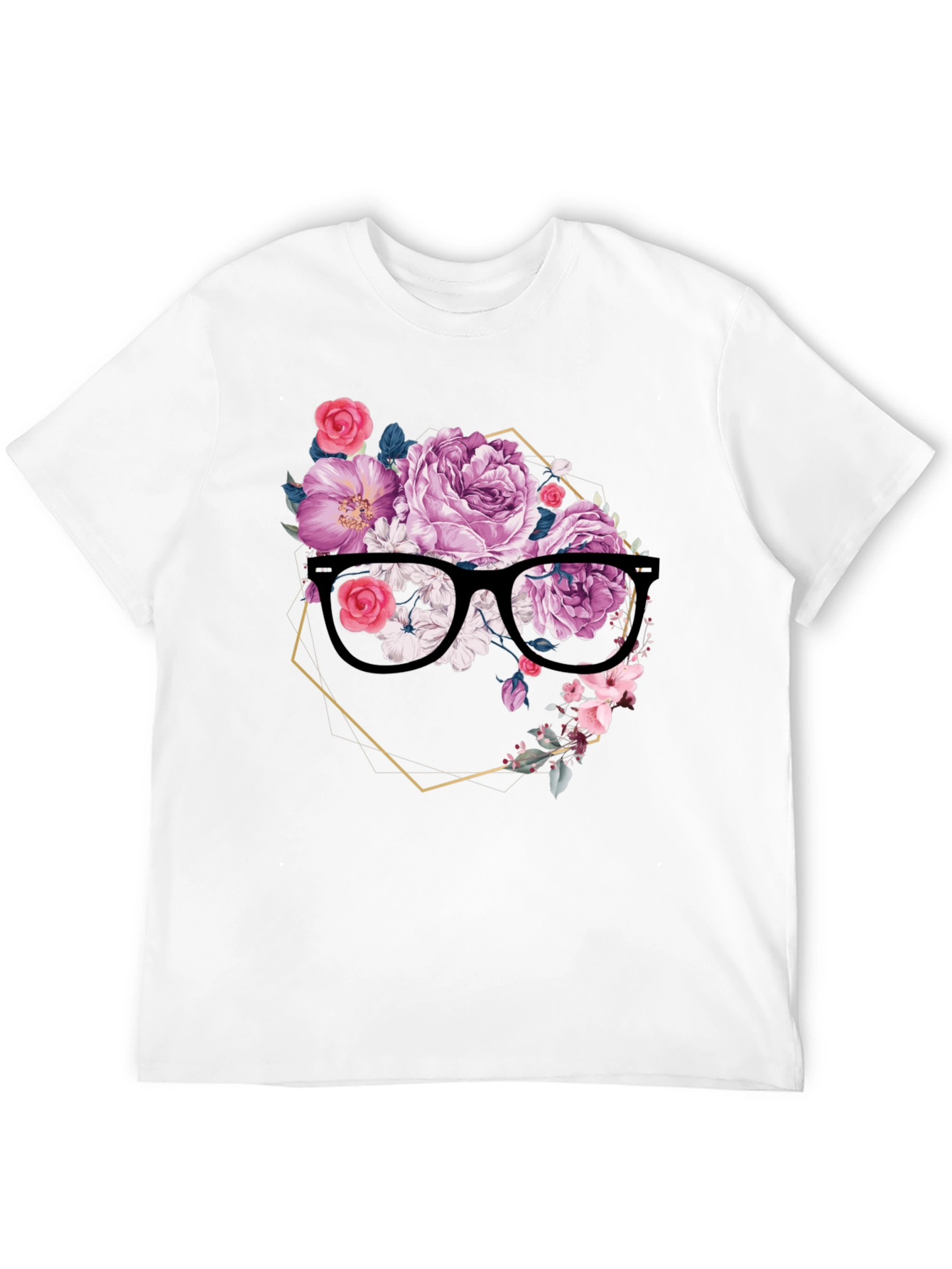 Floral Spectacle T-Shirt - Elegant & Unique Design