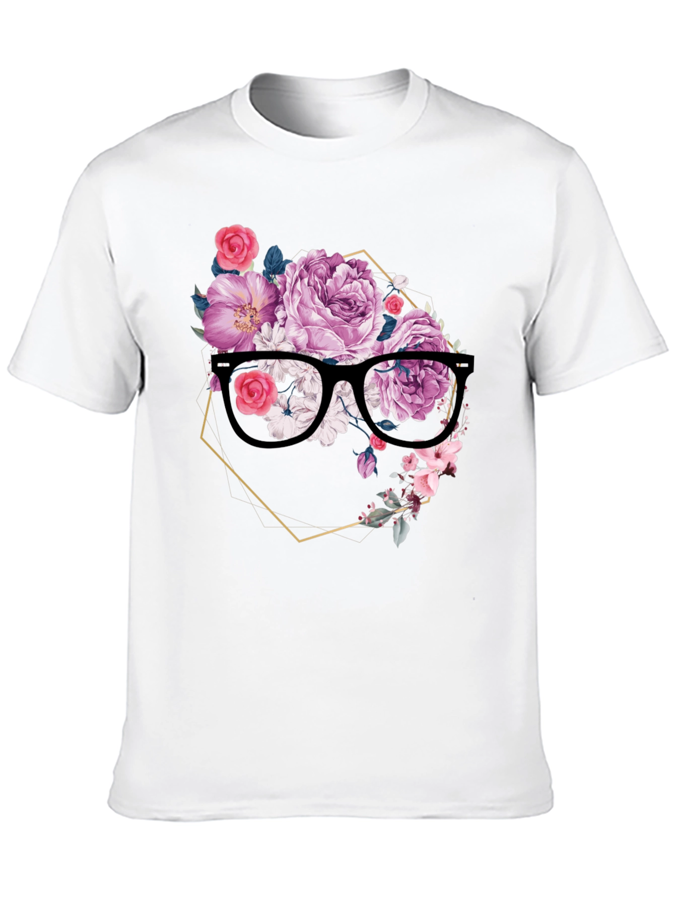 Floral Spectacle T-Shirt - Elegant & Unique Design