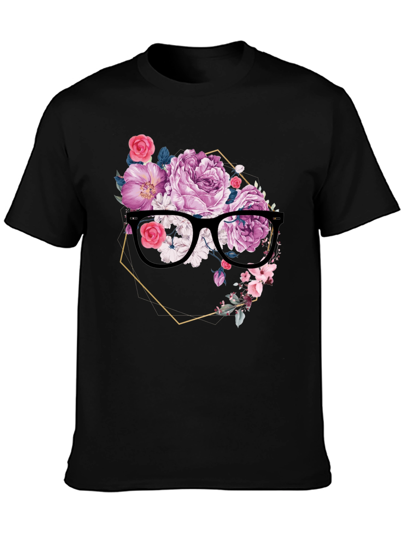 Floral Spectacle T-Shirt - Elegant & Unique Design