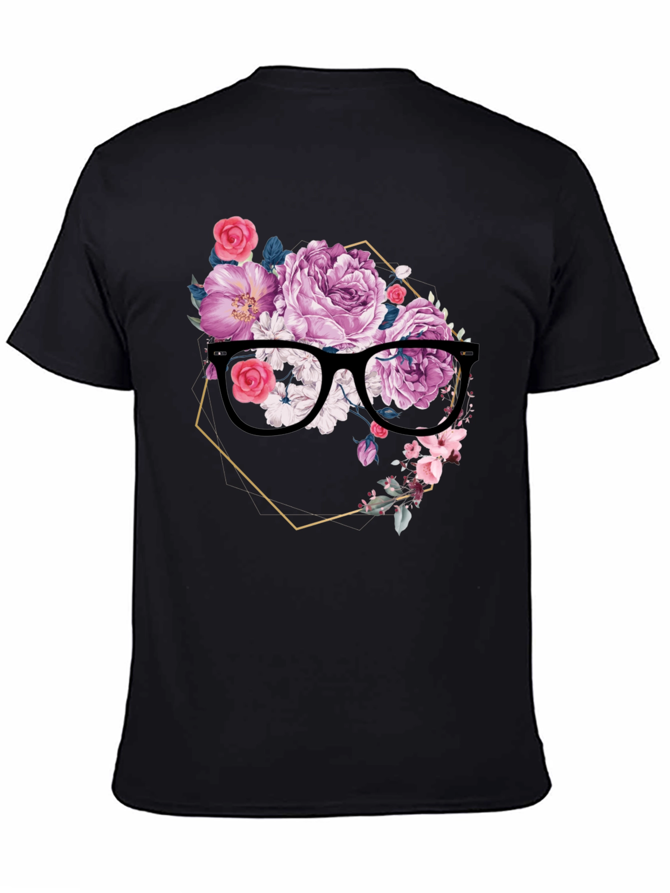 Floral Spectacle T-Shirt - Elegant & Unique Design