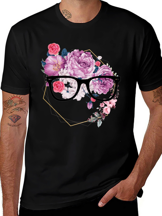 Floral Spectacle T-Shirt - Elegant & Unique Design
