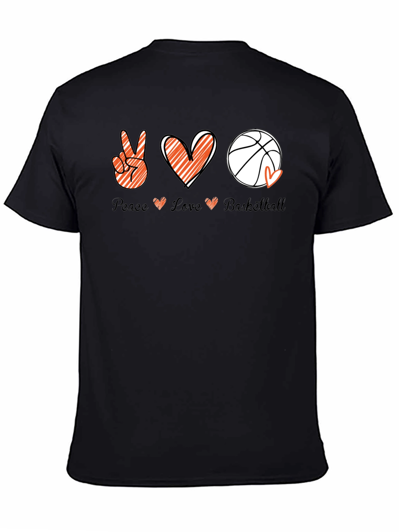 Peace Love Basketball Graphic Tee