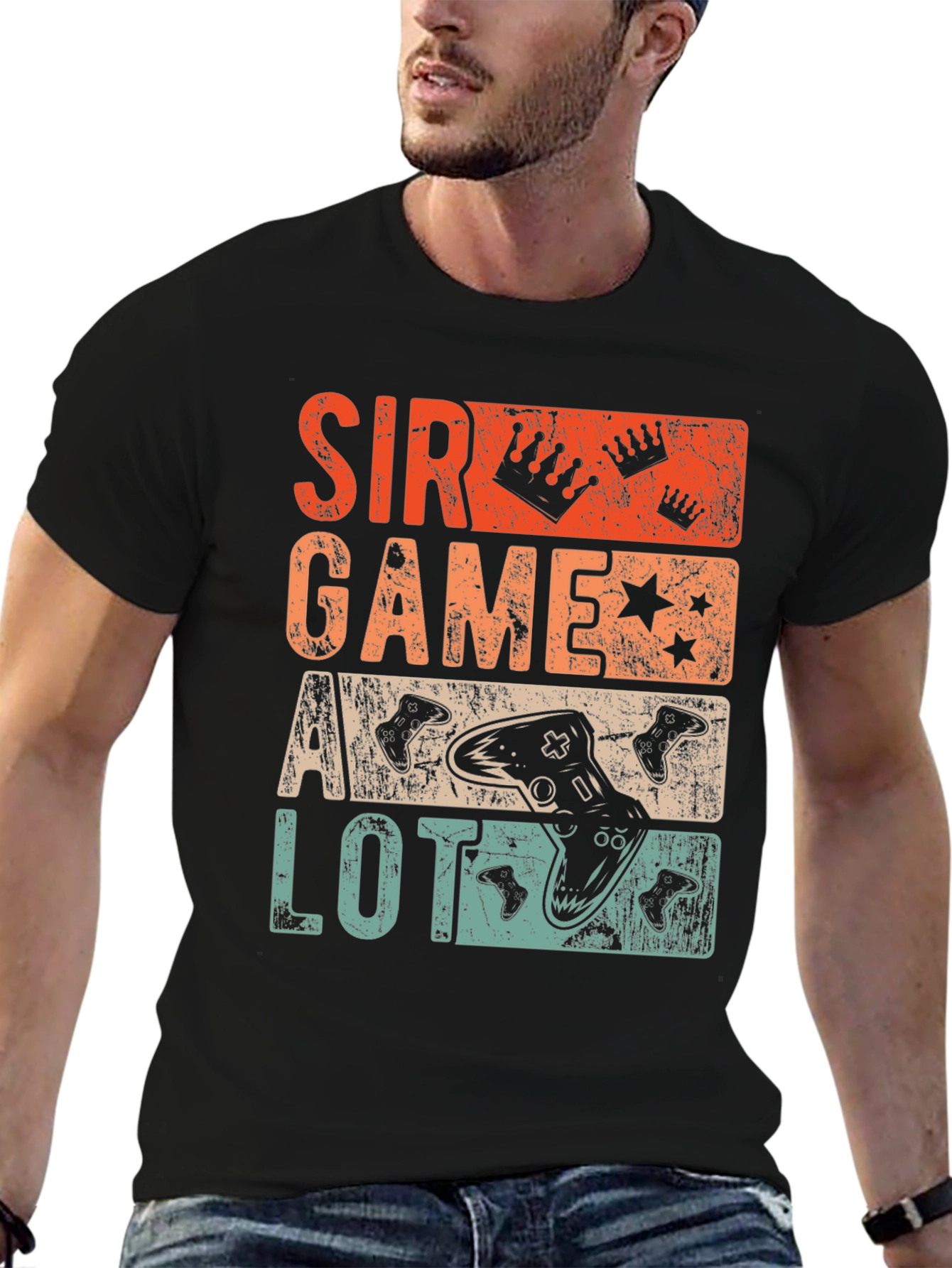 Sir Games A Lot Retro Graphic Tee