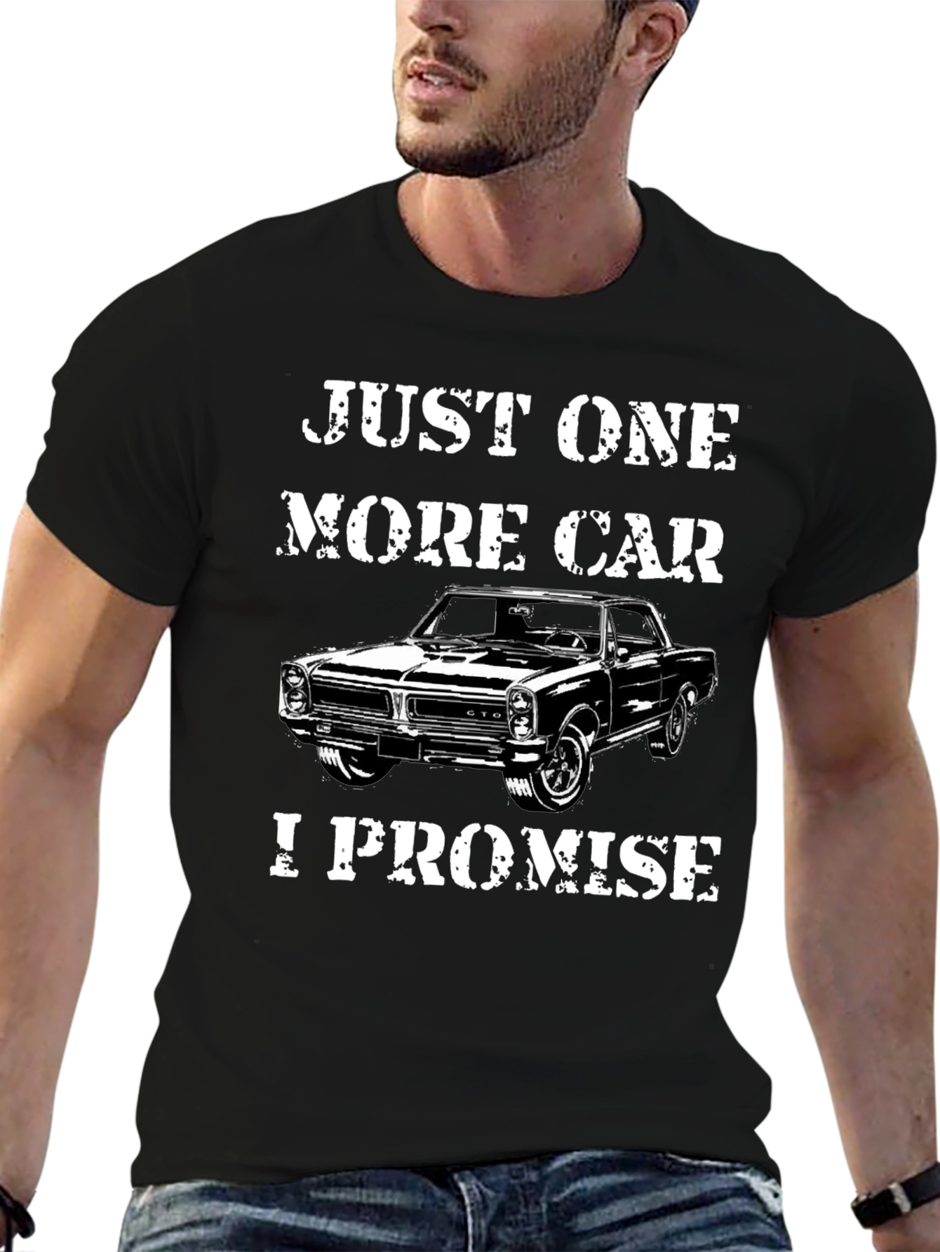 Just One More Car T-Shirt - Black
