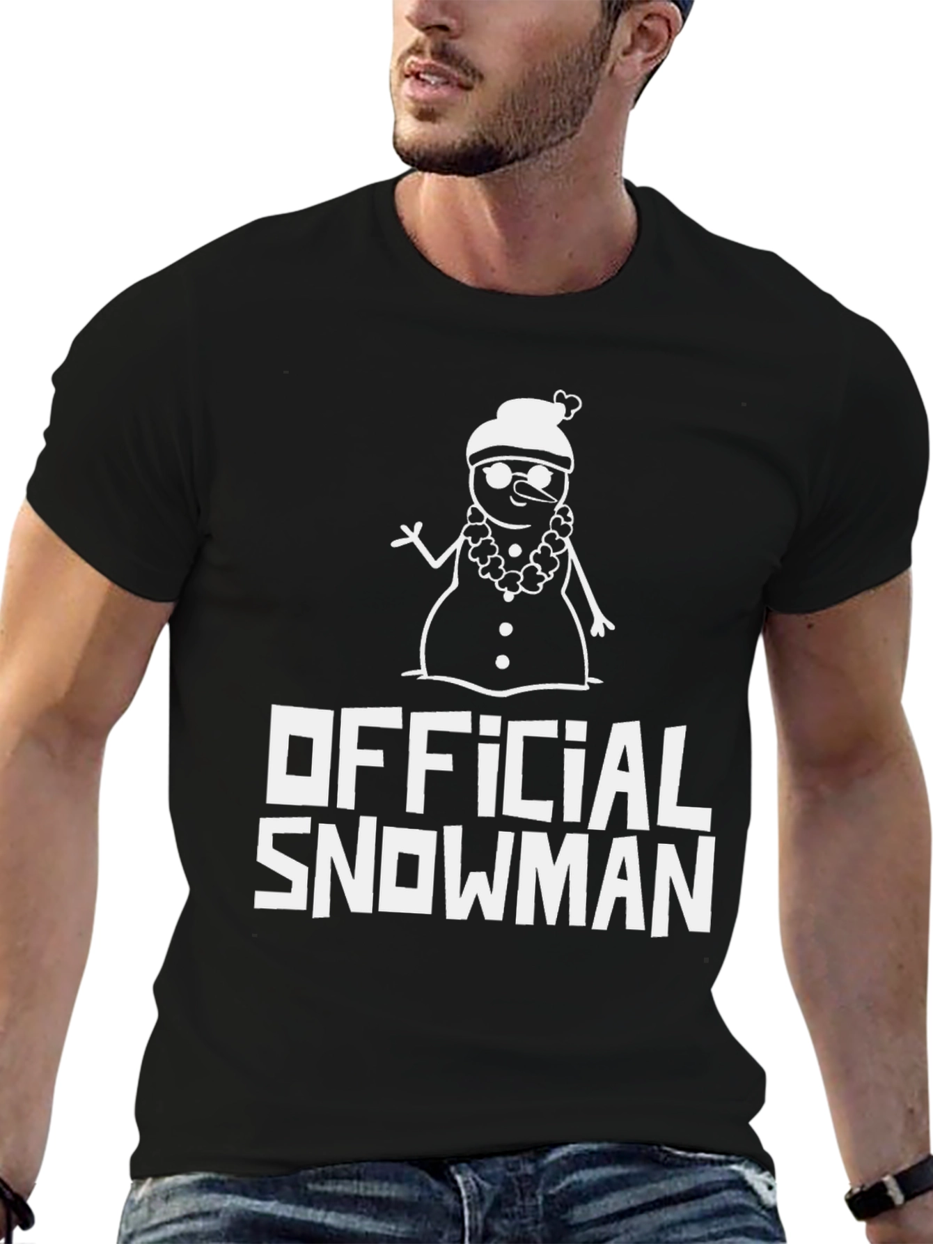 Official Snowman Black T-Shirt